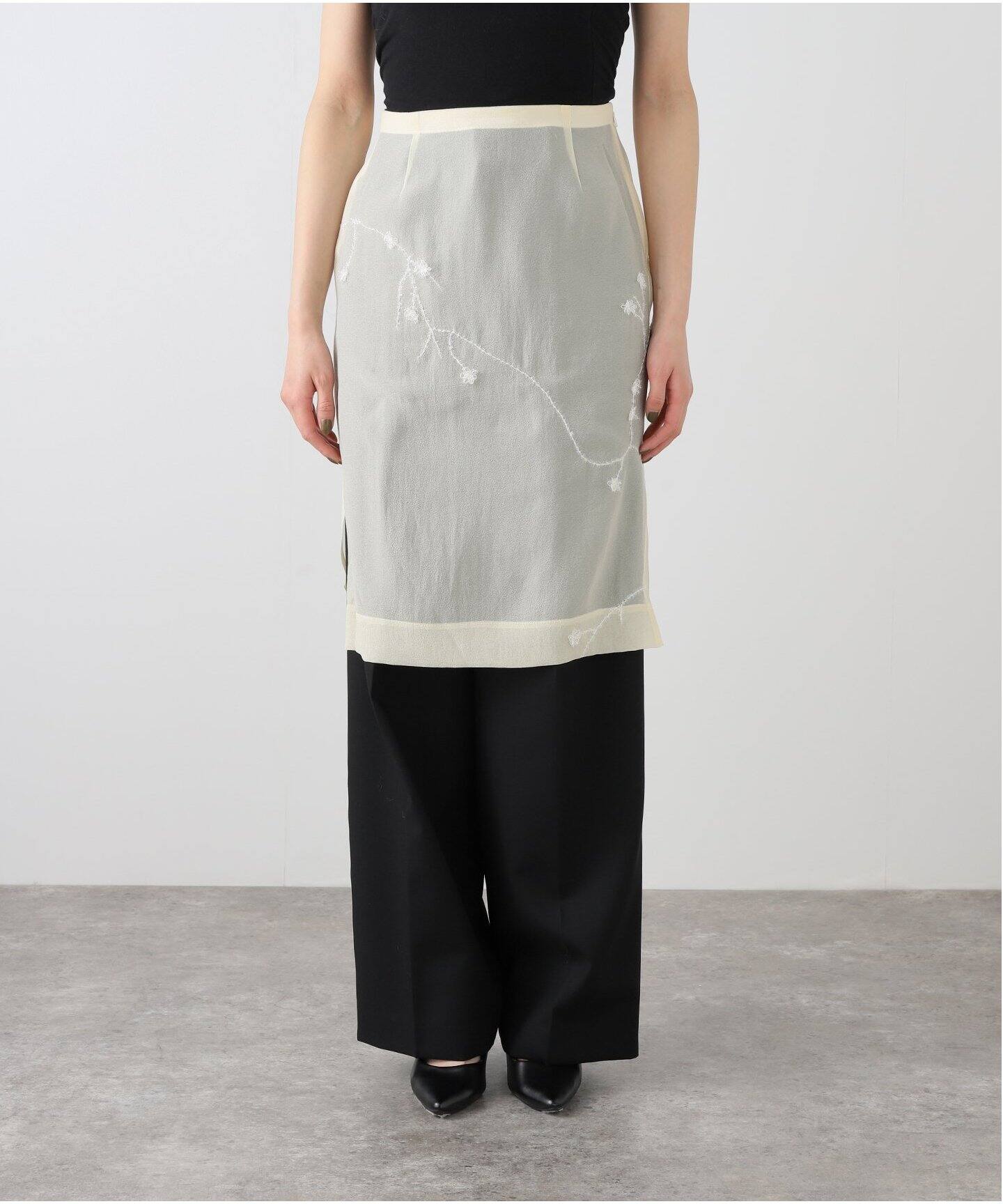 VERSO/ヴェルソ】Shining Embroidery Midi Skirt（その他スカート 