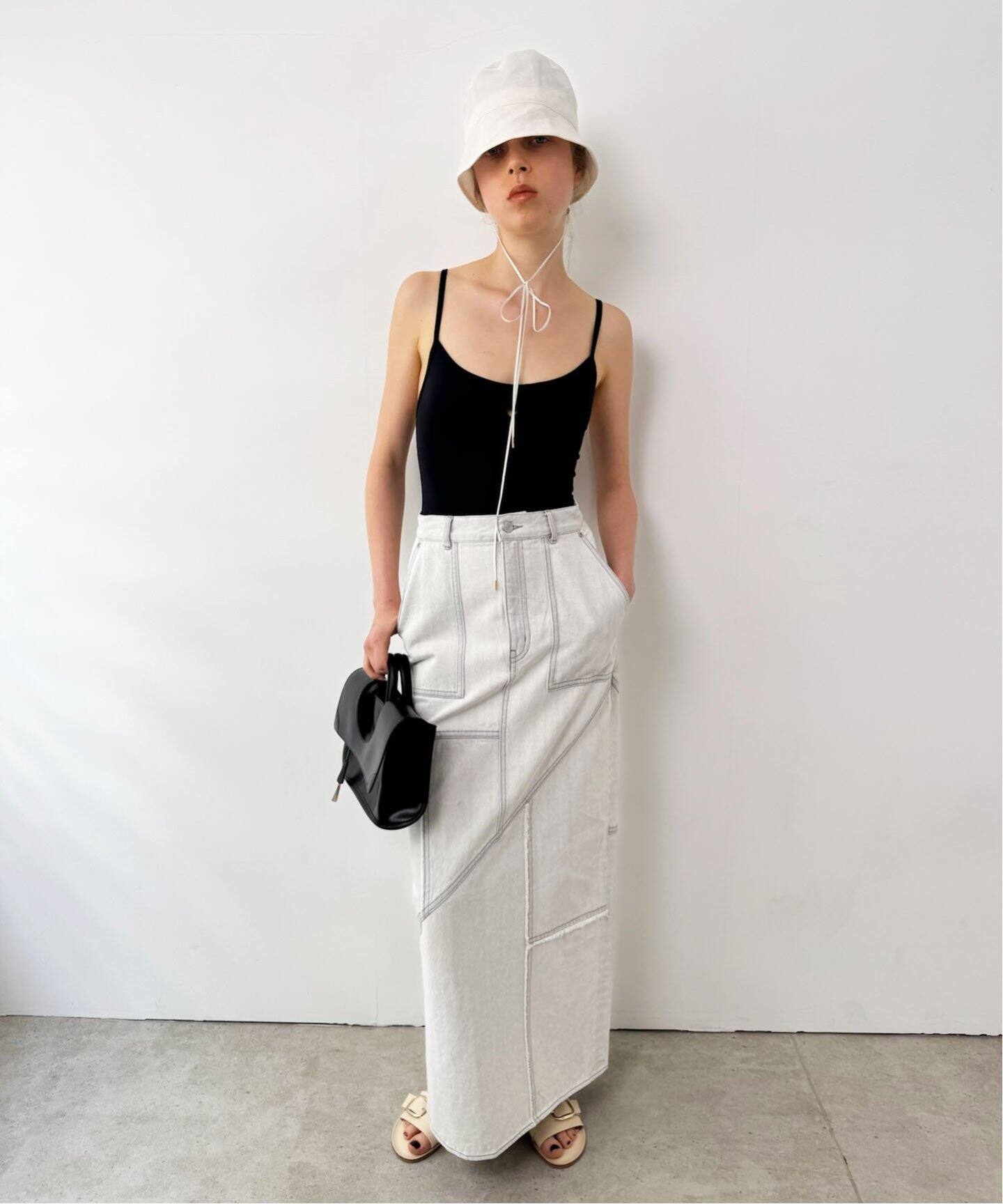 Hella/ヘラ】patchwork pencil skirt（デニムスカート）｜EDIT