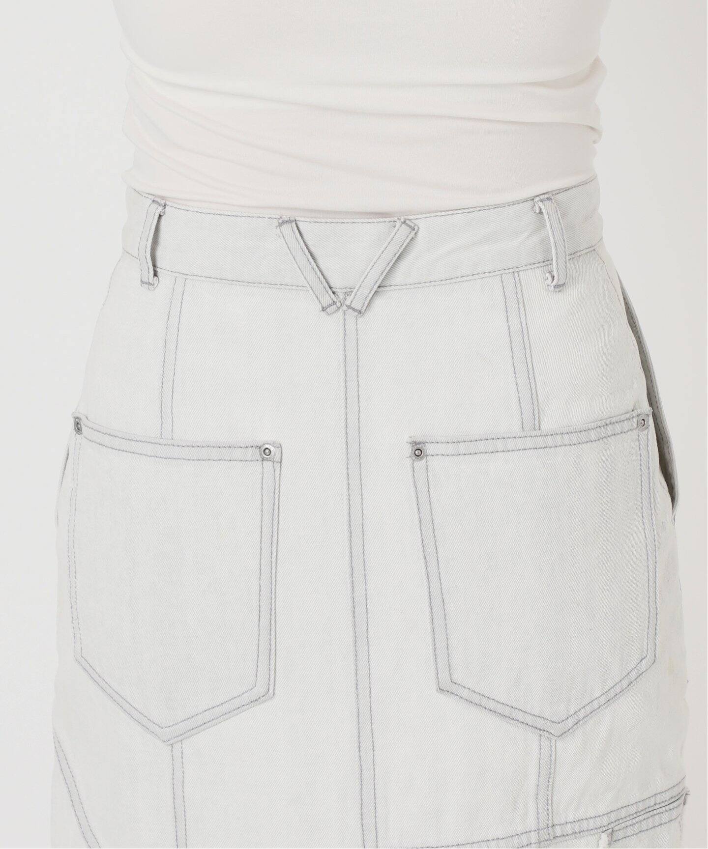 EDIT.FOR LULU 【Hella/ヘラ】pencil skirt Hella/ヘラ】patchwork pencil skirt（デニムスカート）｜EDIT