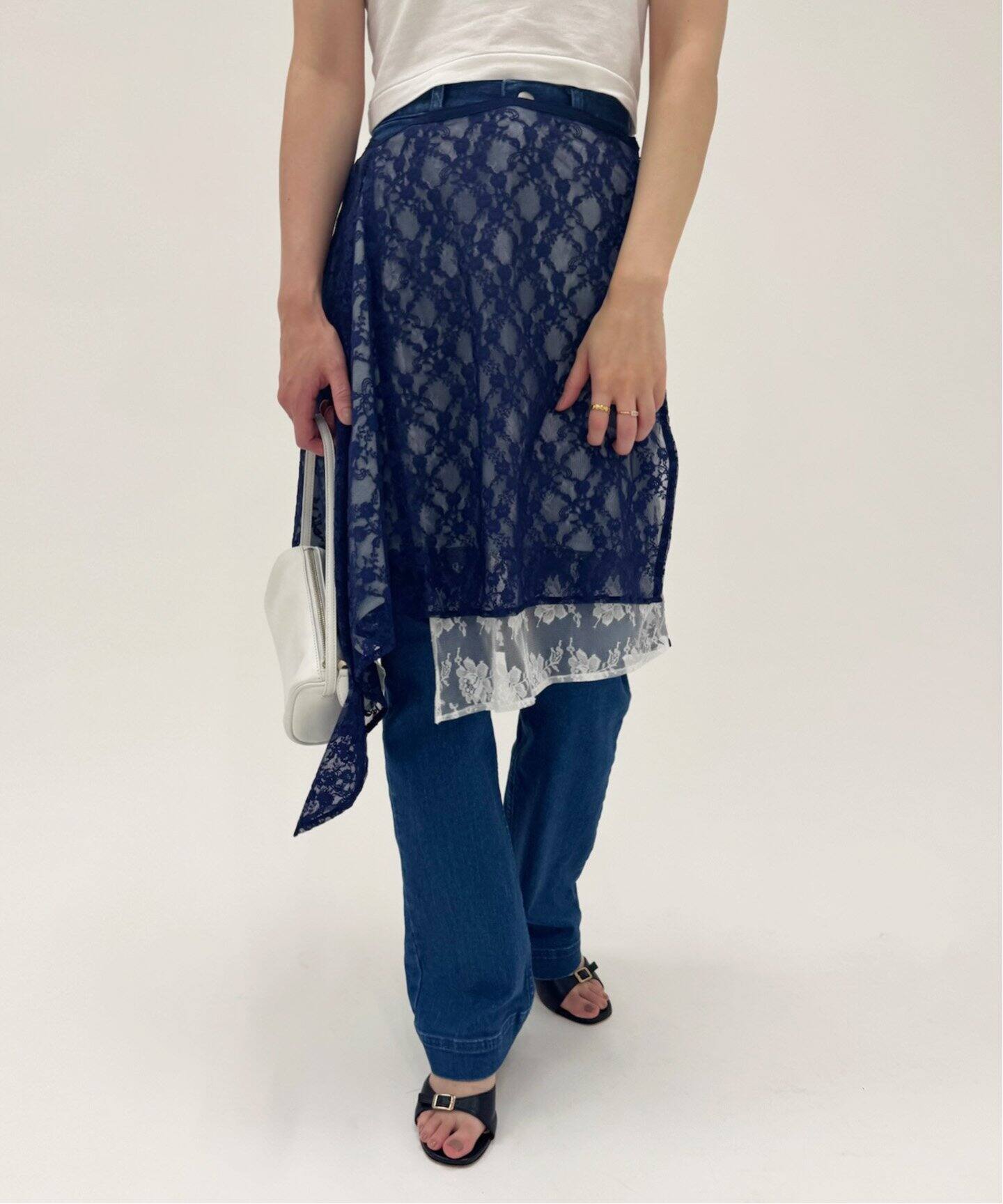 スカート GROVE 25hs ADELE LACE SKIRT Mixed Antique Lace Skirt — Margi Kent