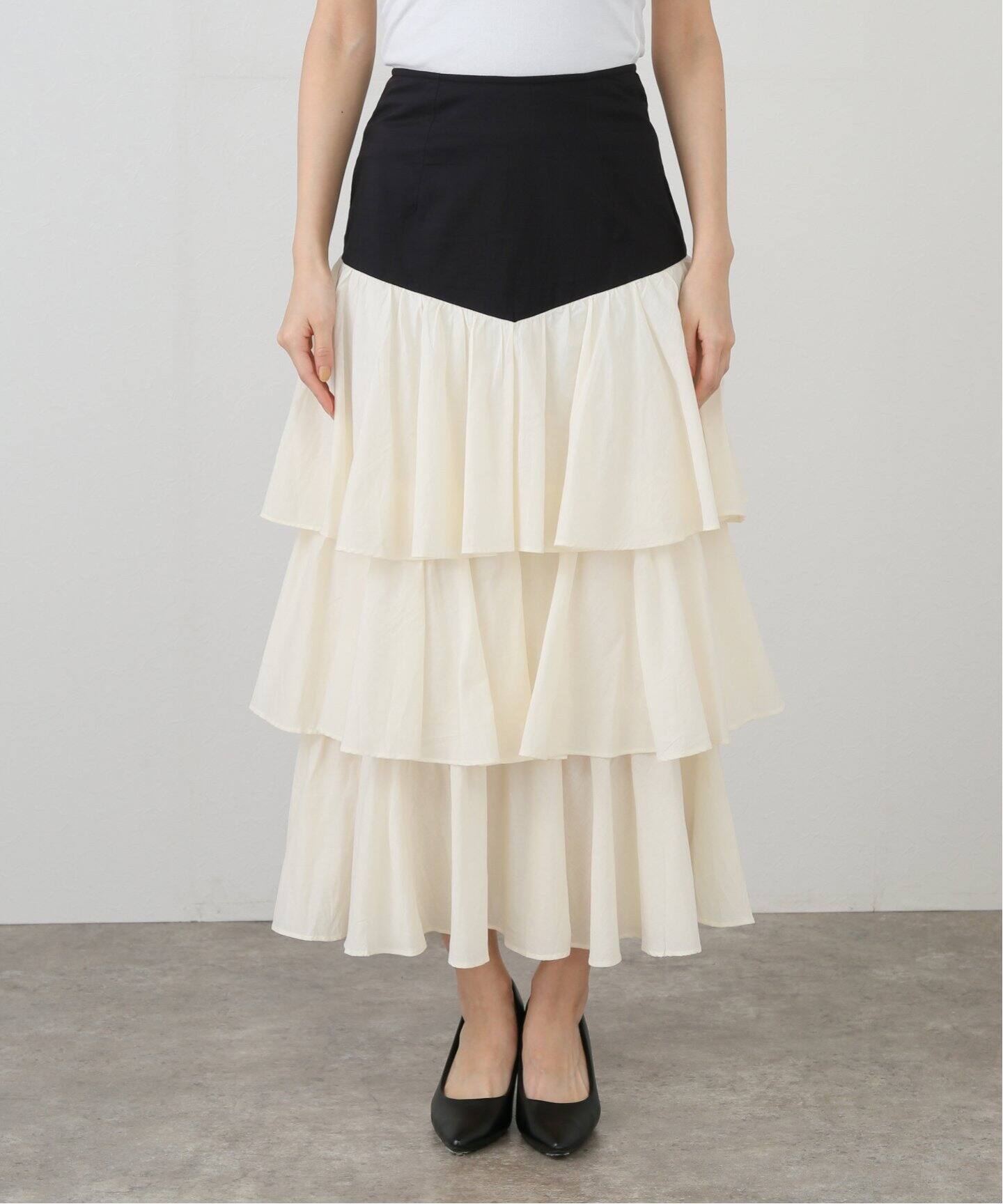 【美品】BATSHEVA スカート バットシェバ ピンク オーガンジー フラワー レース×オーガンジーバストチャームセットアップロングキャバ
