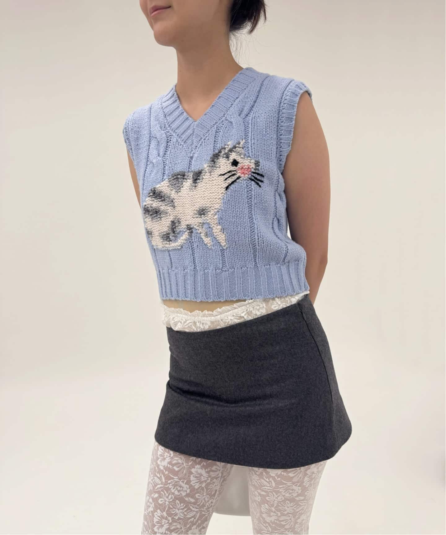 PAN/パン】SCHONHERR FLANNEL MINI SKIRT（ミニスカート）｜EDIT.FOR