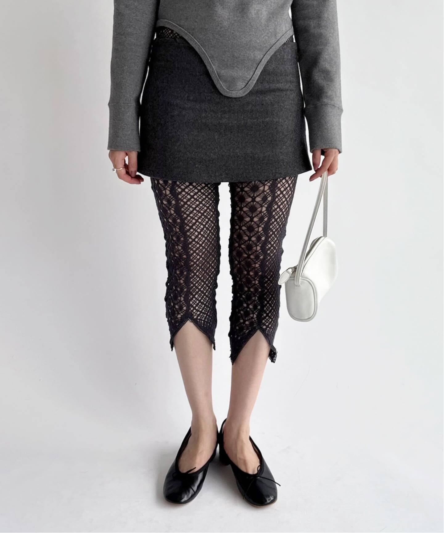 PAN/パン】SCHONHERR FLANNEL MINI SKIRT（ミニスカート）｜EDIT.FOR