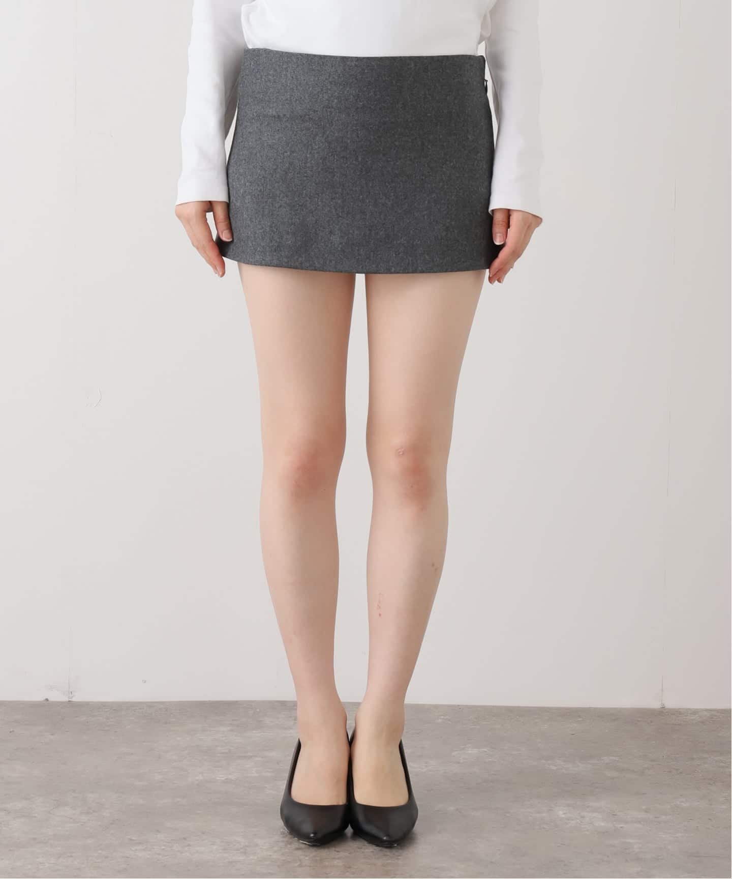 PAN/パン】SCHONHERR FLANNEL MINI SKIRT（ミニスカート）｜EDIT.FOR