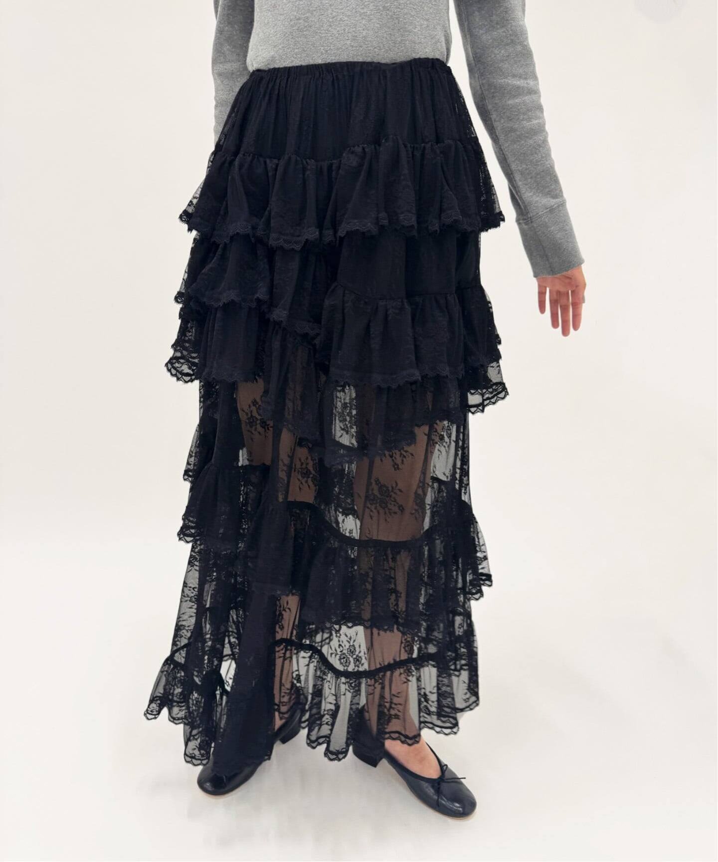 YUHAN WANGティアードレーススカート 定価143,000円 激レア 楽天市場】スカート ロングスカート レディース レース