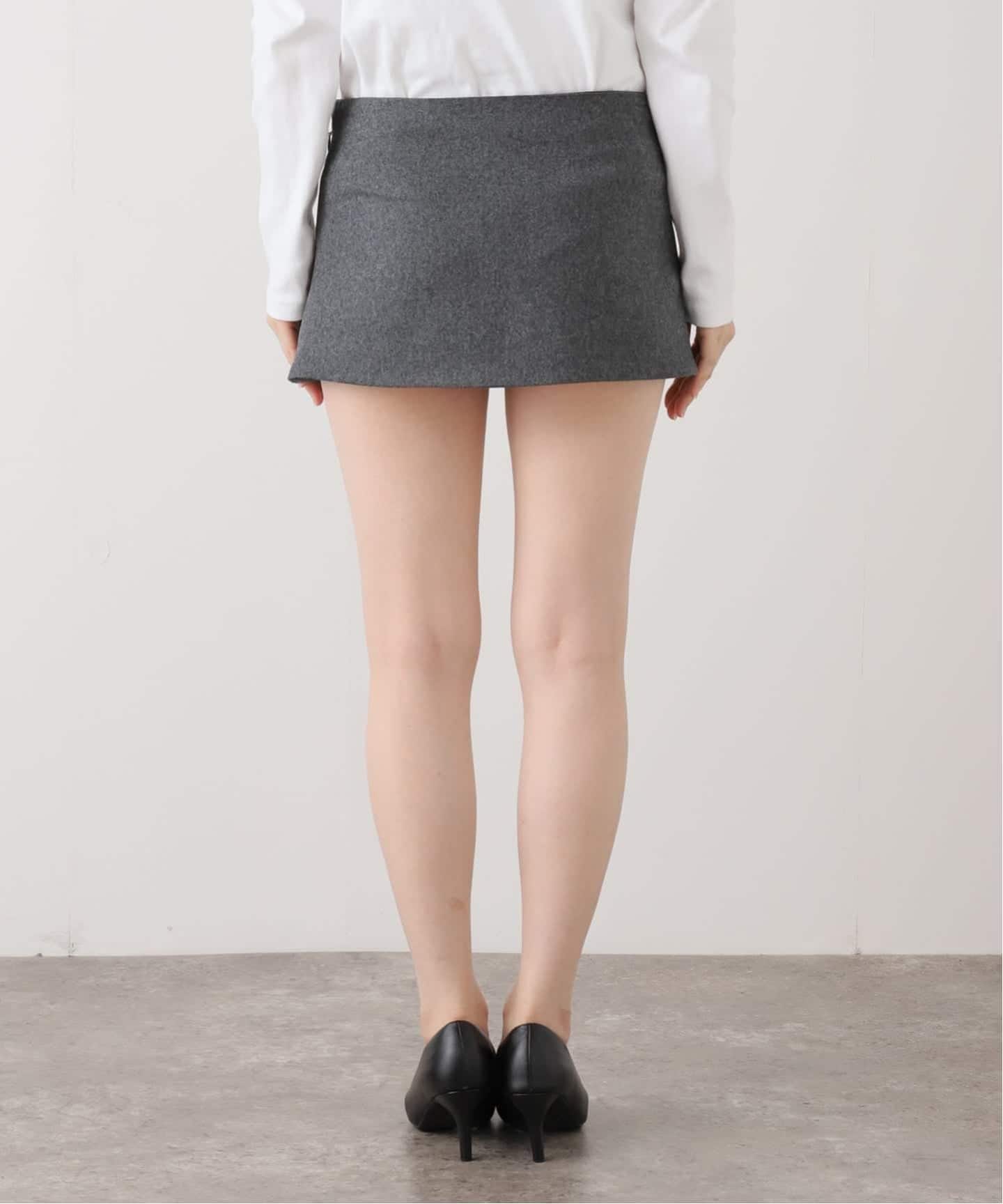追加》【PAN/パン】SCHONHERR FLANNEL MINI SKIRT（ミニスカート