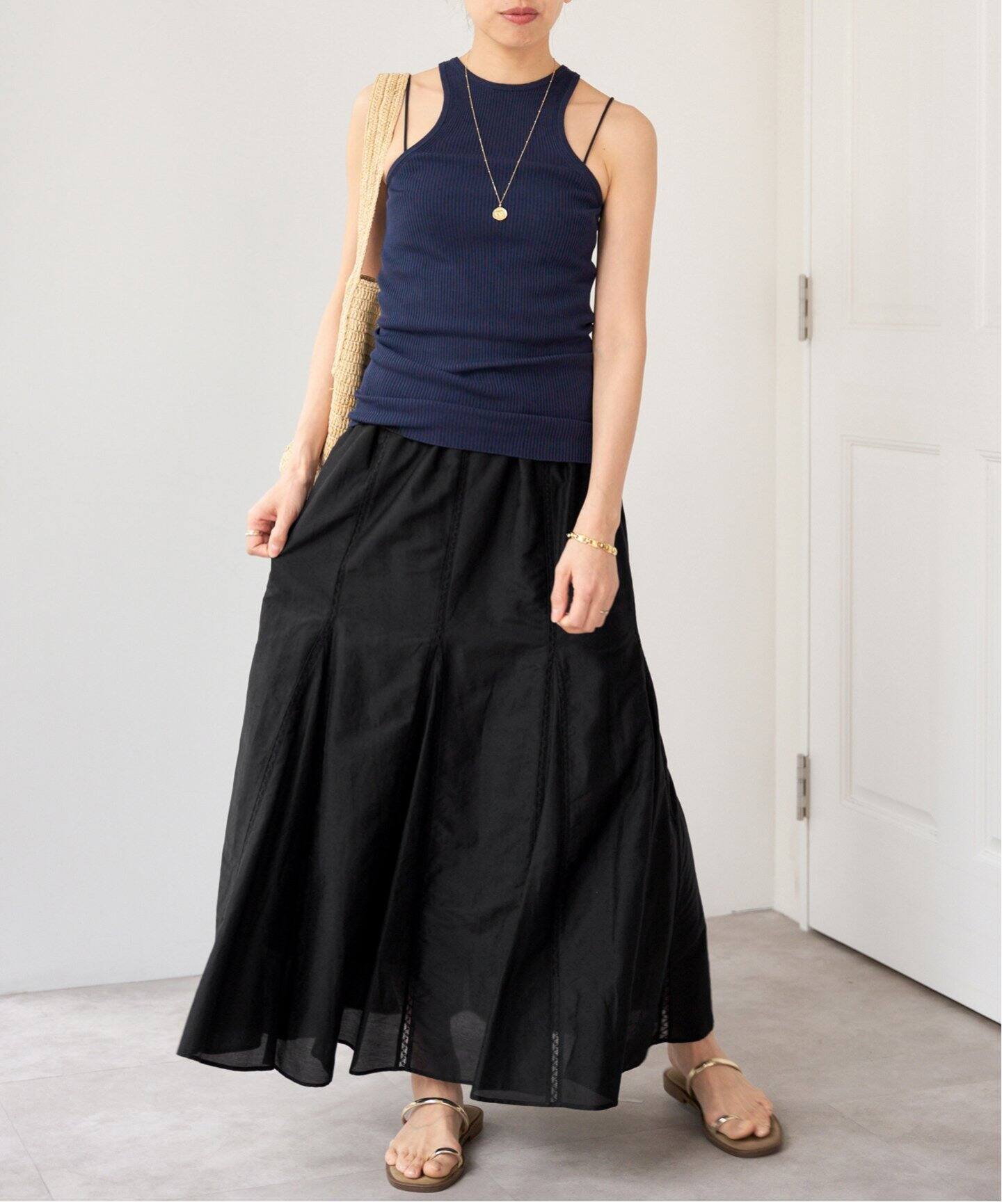 コットンシルクマーメイドスカート（ロング・マキシ丈スカート）｜IENA