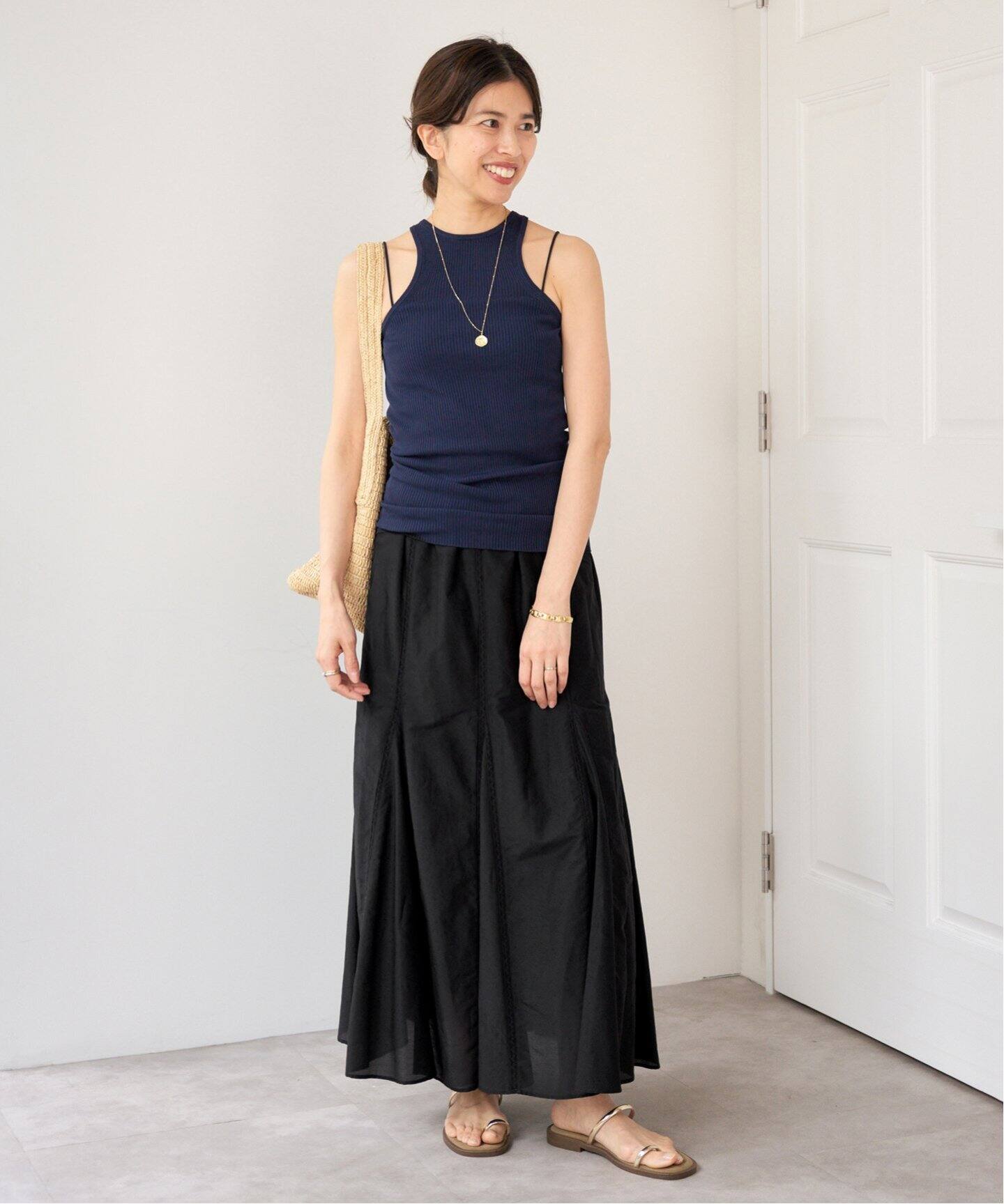 IENA コットンシルクスカート セール】maison シルクコットンサーキュラースカート
