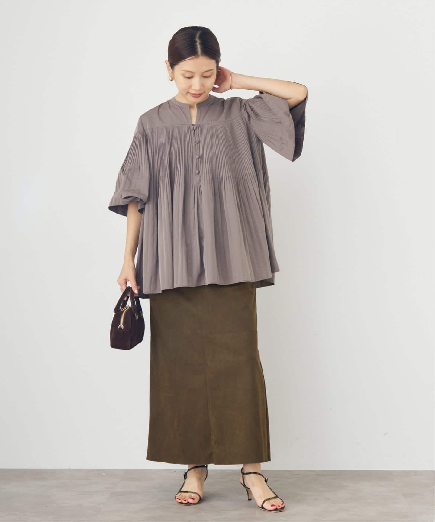 フェイクスエードスカート（ロング・マキシ丈スカート）｜IENA（イエナ