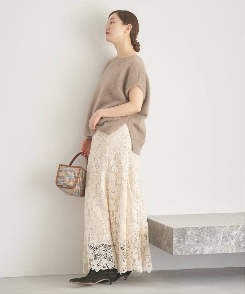 フラワーレース フレアスカート（ロング・マキシ丈スカート）｜IENA  