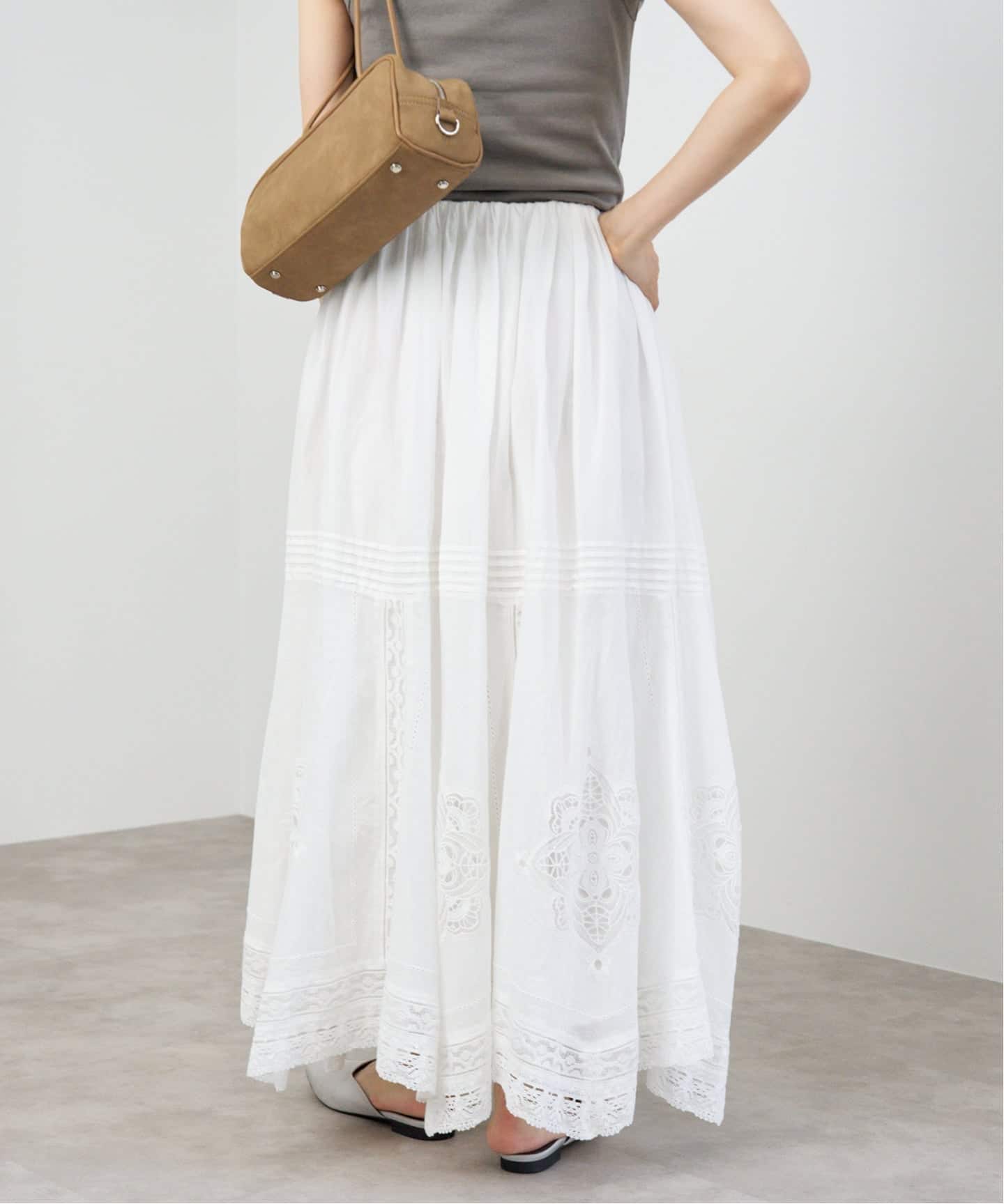 IENA レーススカート IENA スカート コットンボイル レーススカート : ZOZOTOWN Yahoo
