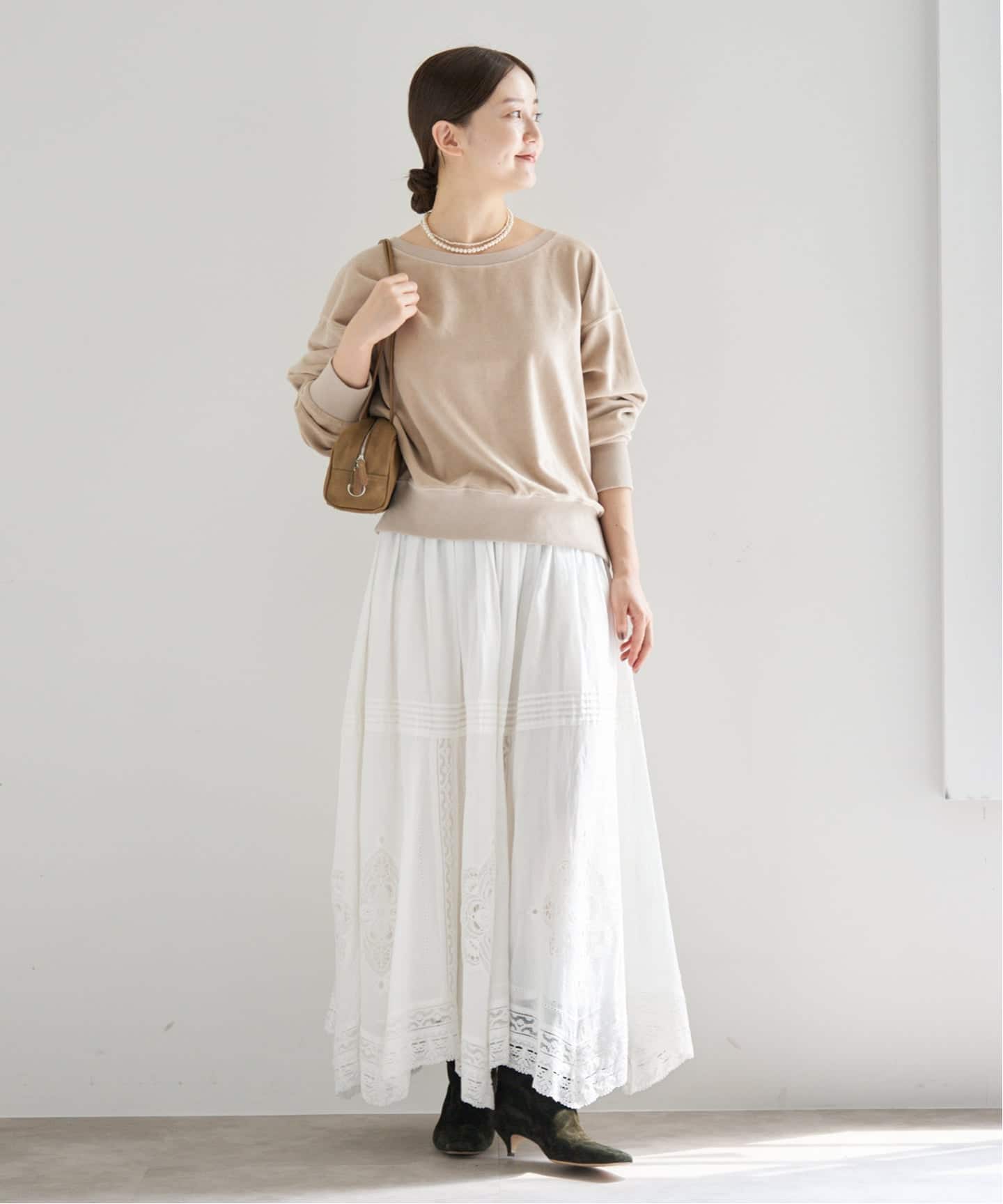 WEB限定/追加3予約》コットンレーススカート（ロング・マキシ丈