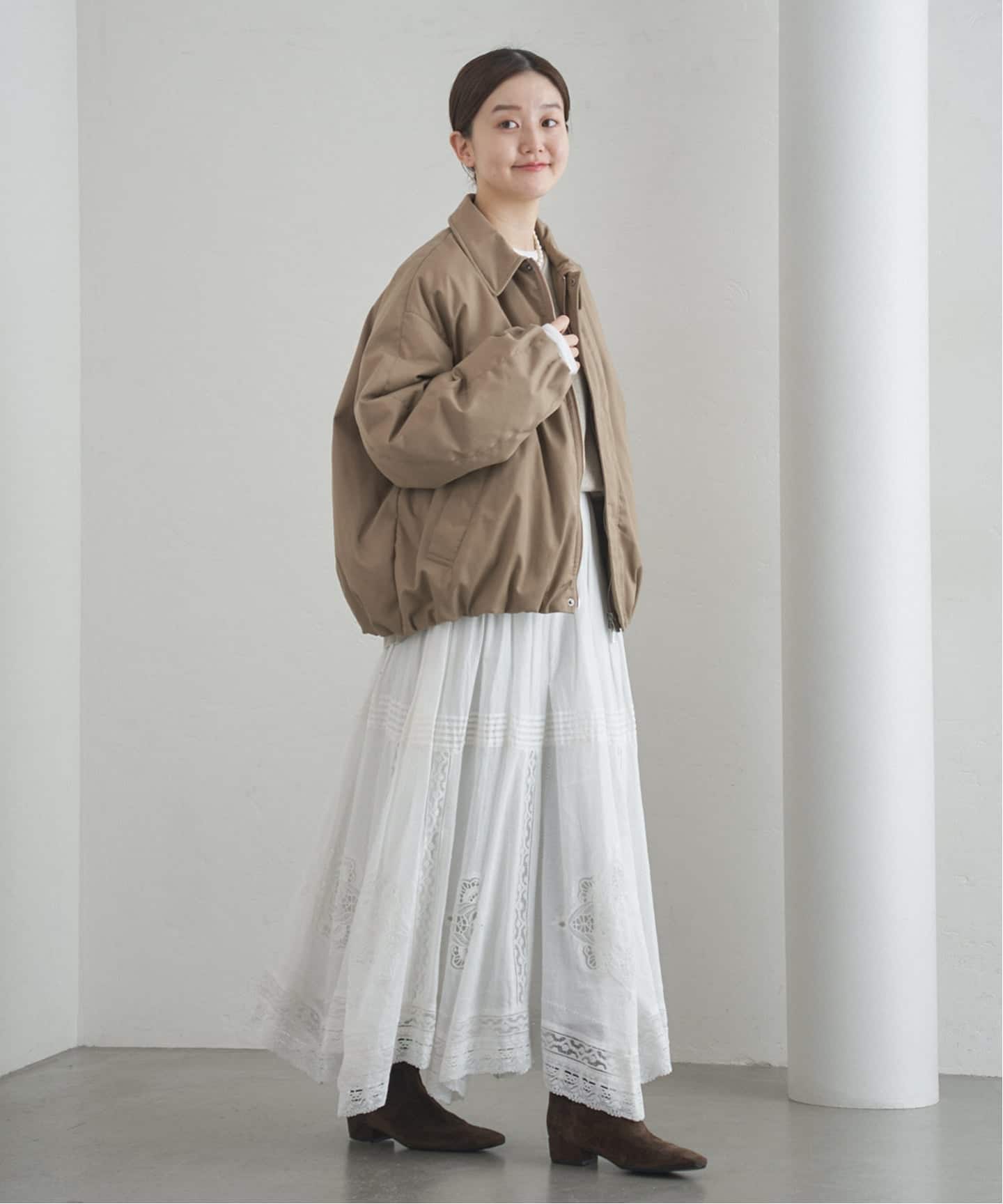 WEB限定/追加3予約》コットンレーススカート（ロング・マキシ丈