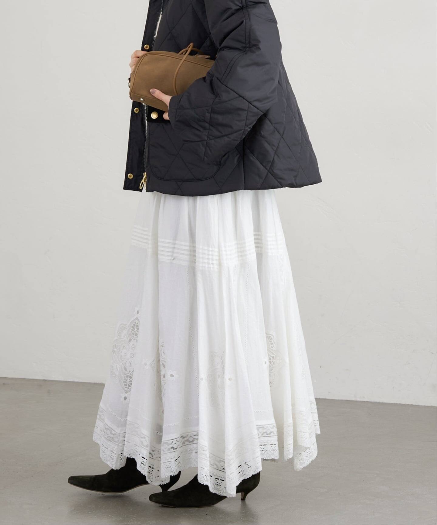 WEB限定/追加3予約》コットンレーススカート（ロング・マキシ丈
