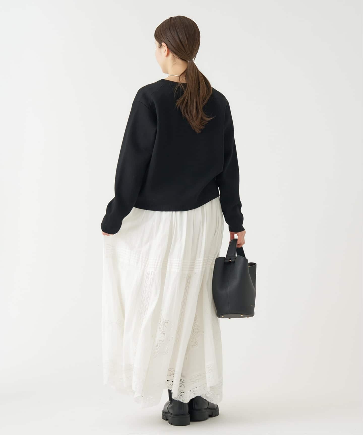 WEB限定/追加3予約》コットンレーススカート（ロング・マキシ丈