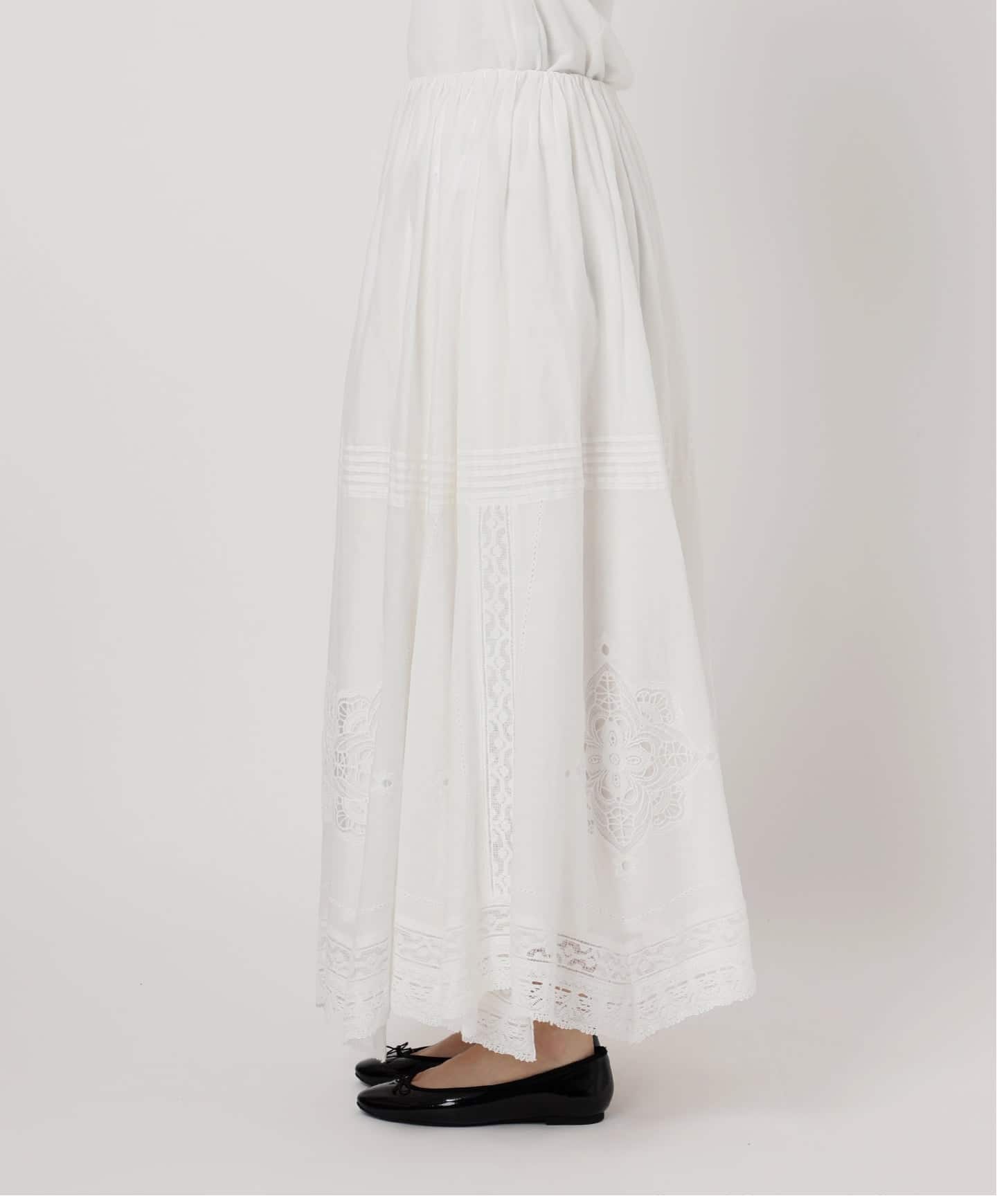 WEB限定/追加3予約》コットンレーススカート（ロング・マキシ丈