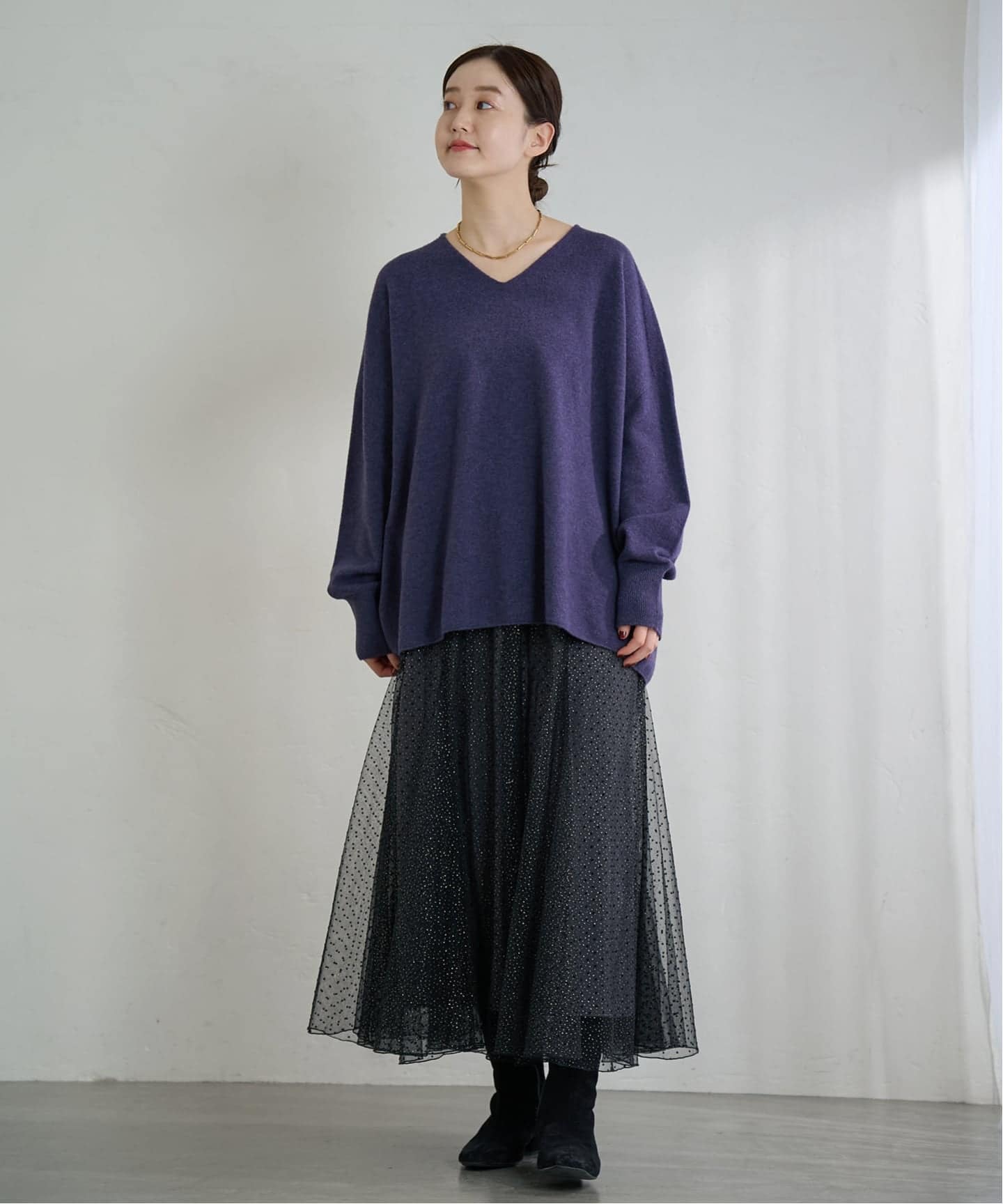 ドットラメチュールスカート（ロング・マキシ丈スカート）｜IENA