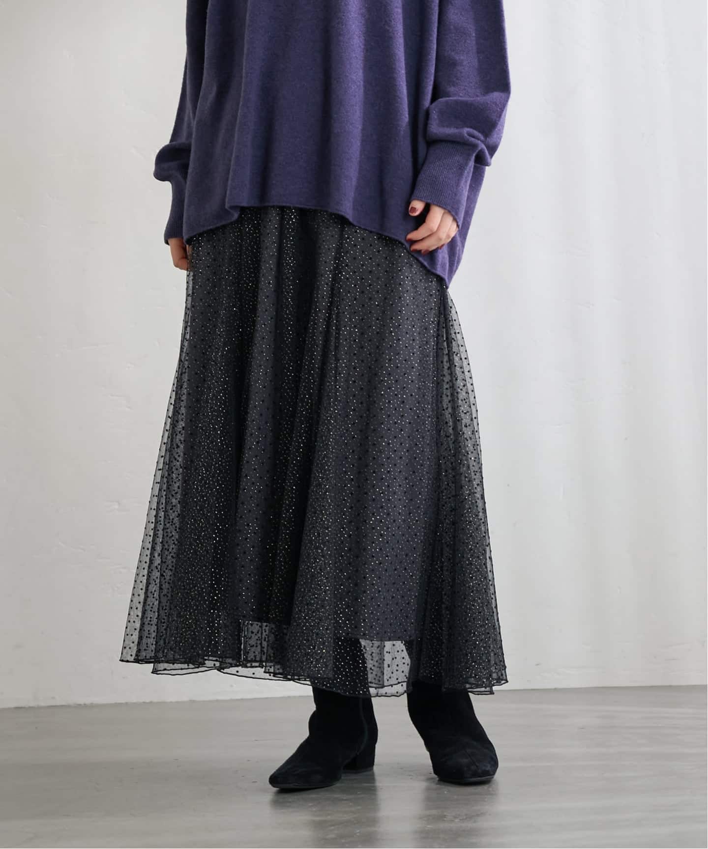 ドットラメチュールスカート（ロング・マキシ丈スカート）｜IENA