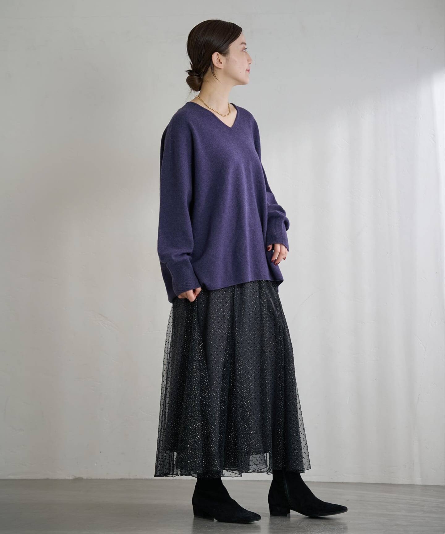 ドットラメチュールスカート（ロング・マキシ丈スカート）｜IENA