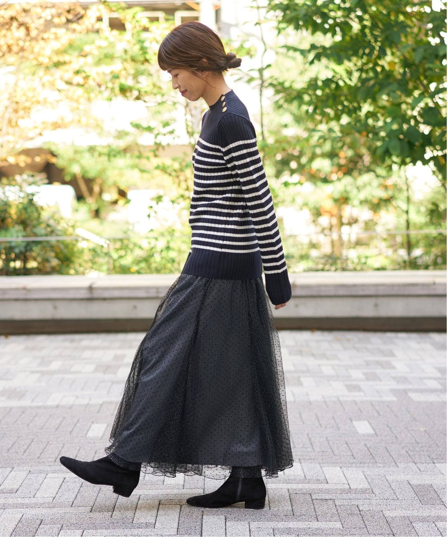 ドットラメチュールスカート（ロング・マキシ丈スカート）｜IENA