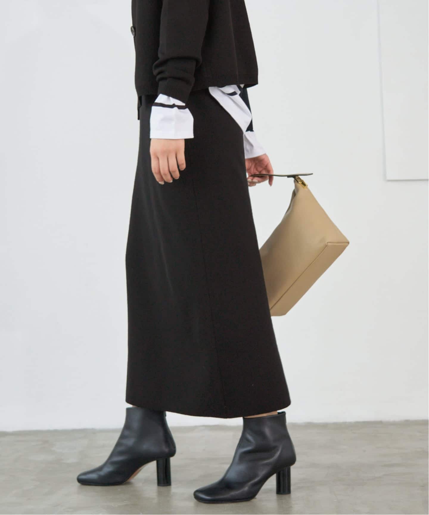 WEB限定追加》スーパーファインスムースニットスカート（ロング