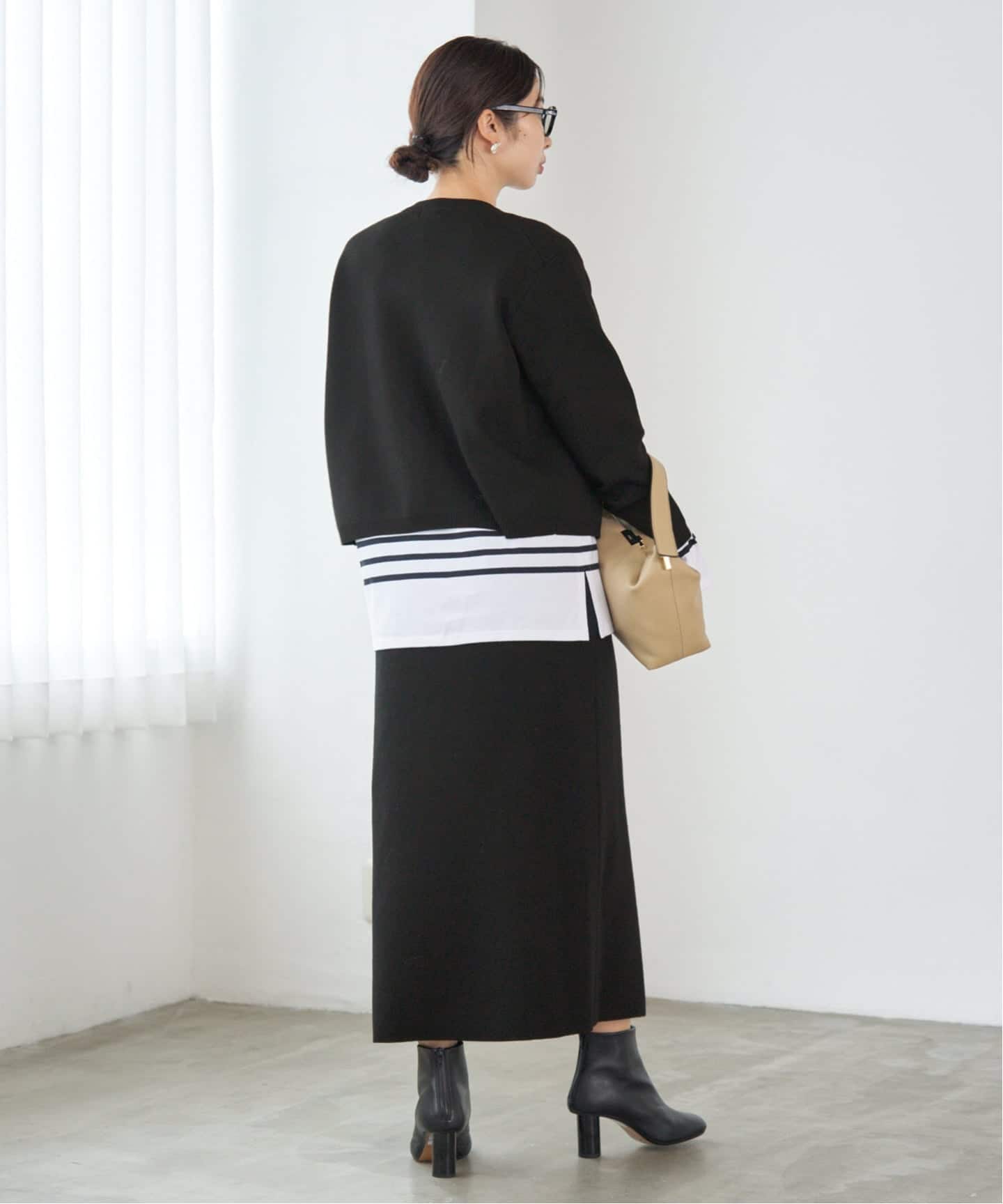 WEB限定追加》スーパーファインスムースニットスカート（ロング