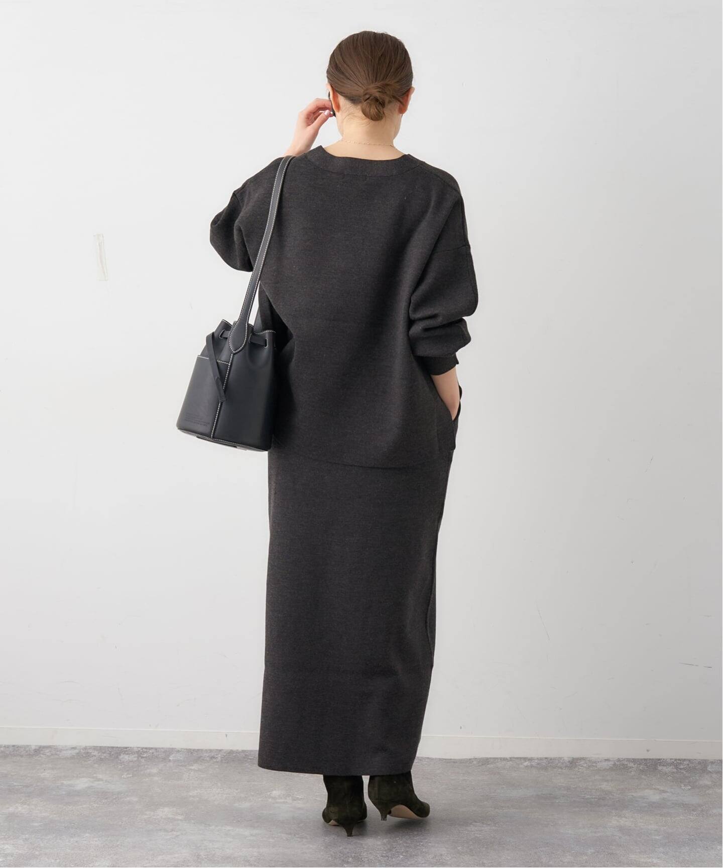 WEB限定追加》スーパーファインスムースニットスカート（ロング