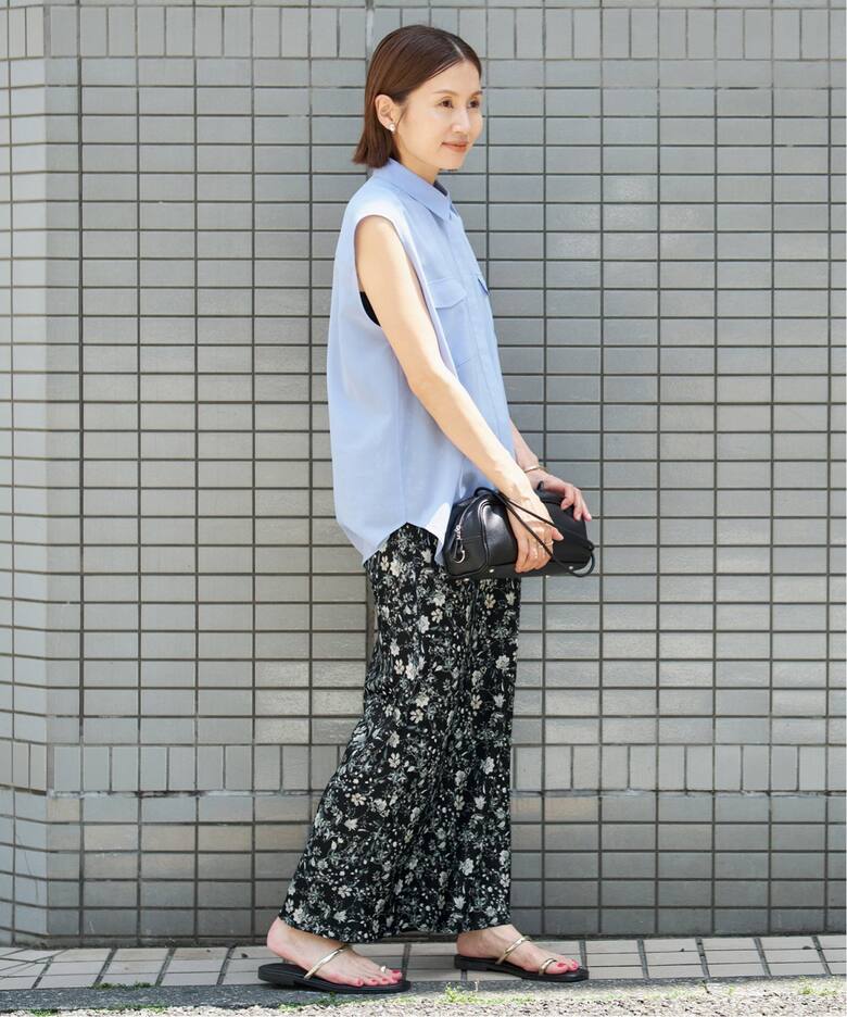 ボタニカルサテンスカート（ロング・マキシ丈スカート）｜IENA（イエナ  