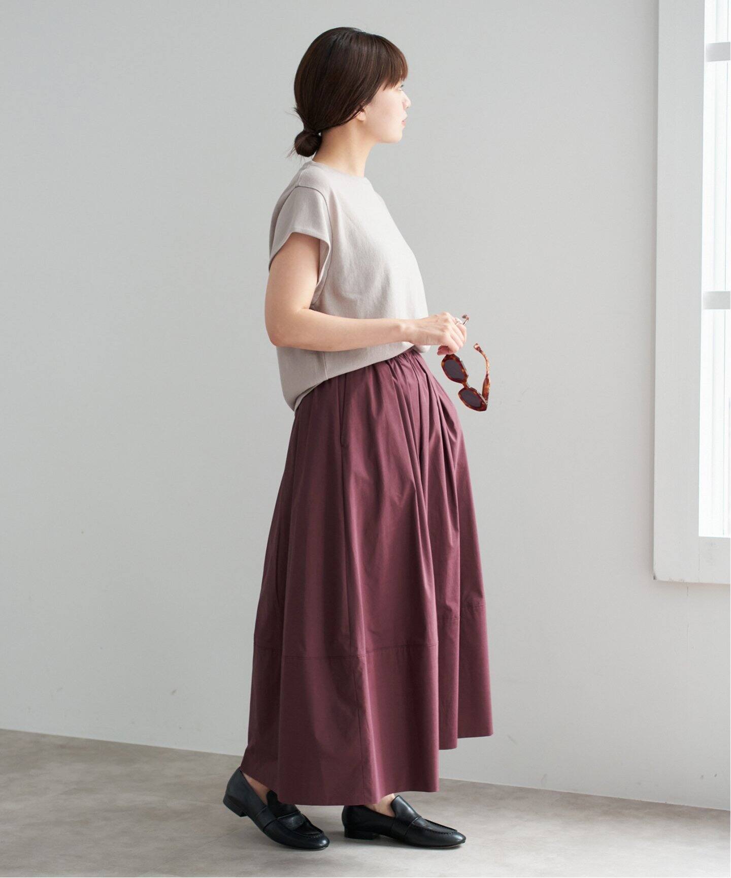 タフタトリミングスカート（ロング・マキシ丈スカート）｜IENA（イエナ