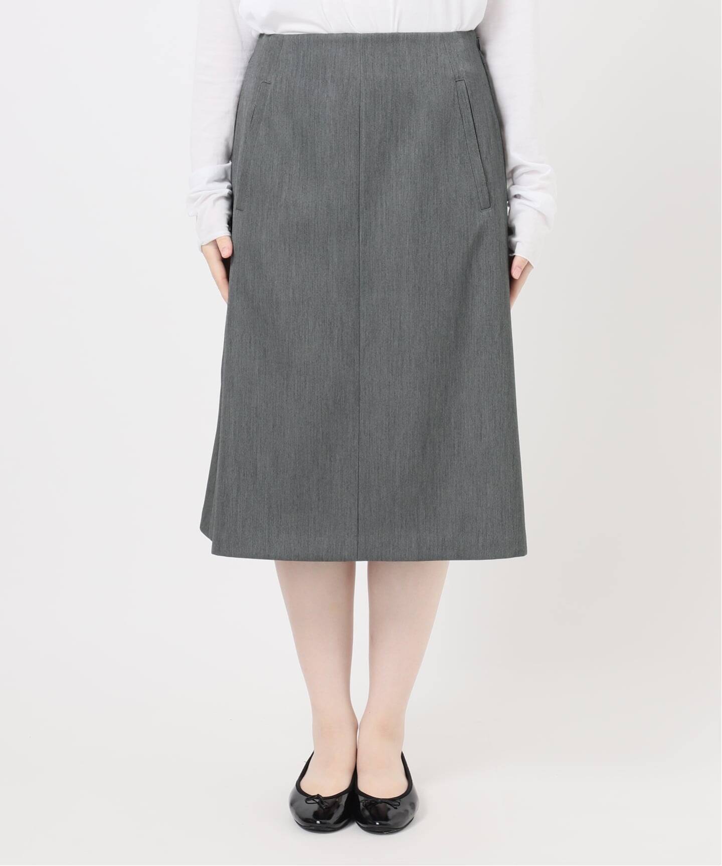 ウール混サテンスカート（ひざ丈スカート）｜IENA（イエナ）の通販