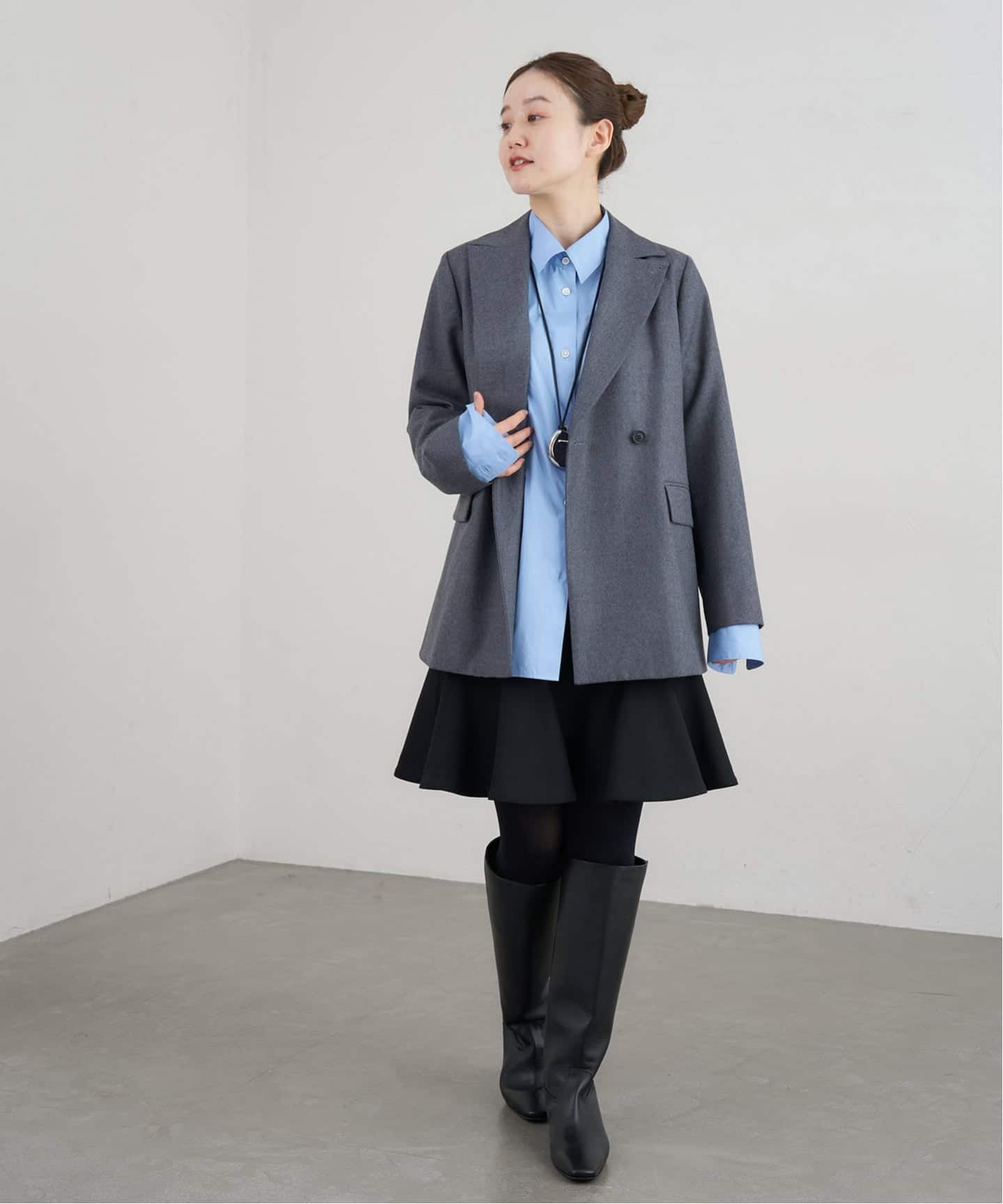 ツイードダブルクロスフレアミニスカート（ミニスカート）｜IENA