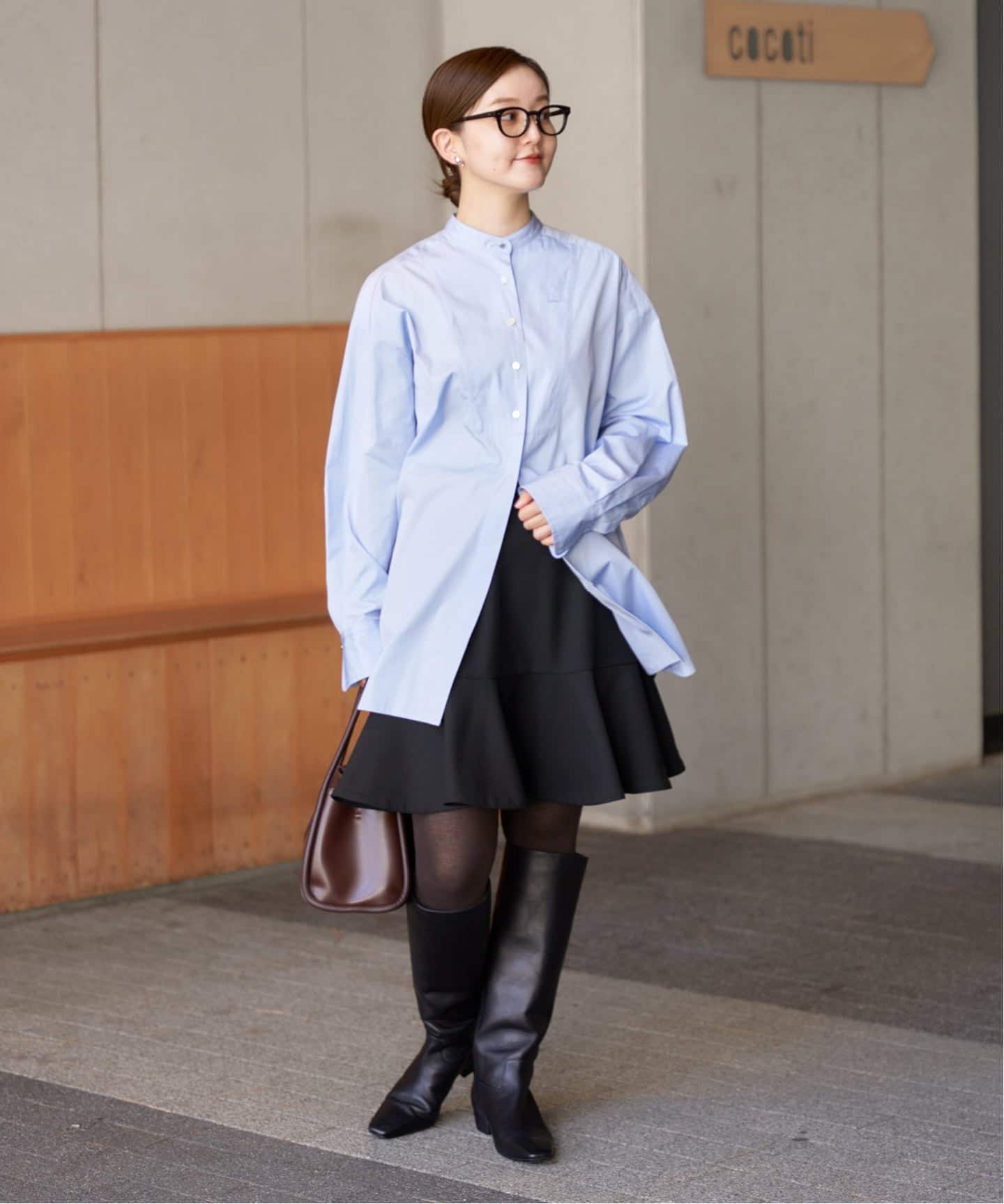 ツイードダブルクロスフレアミニスカート（ミニスカート）｜IENA