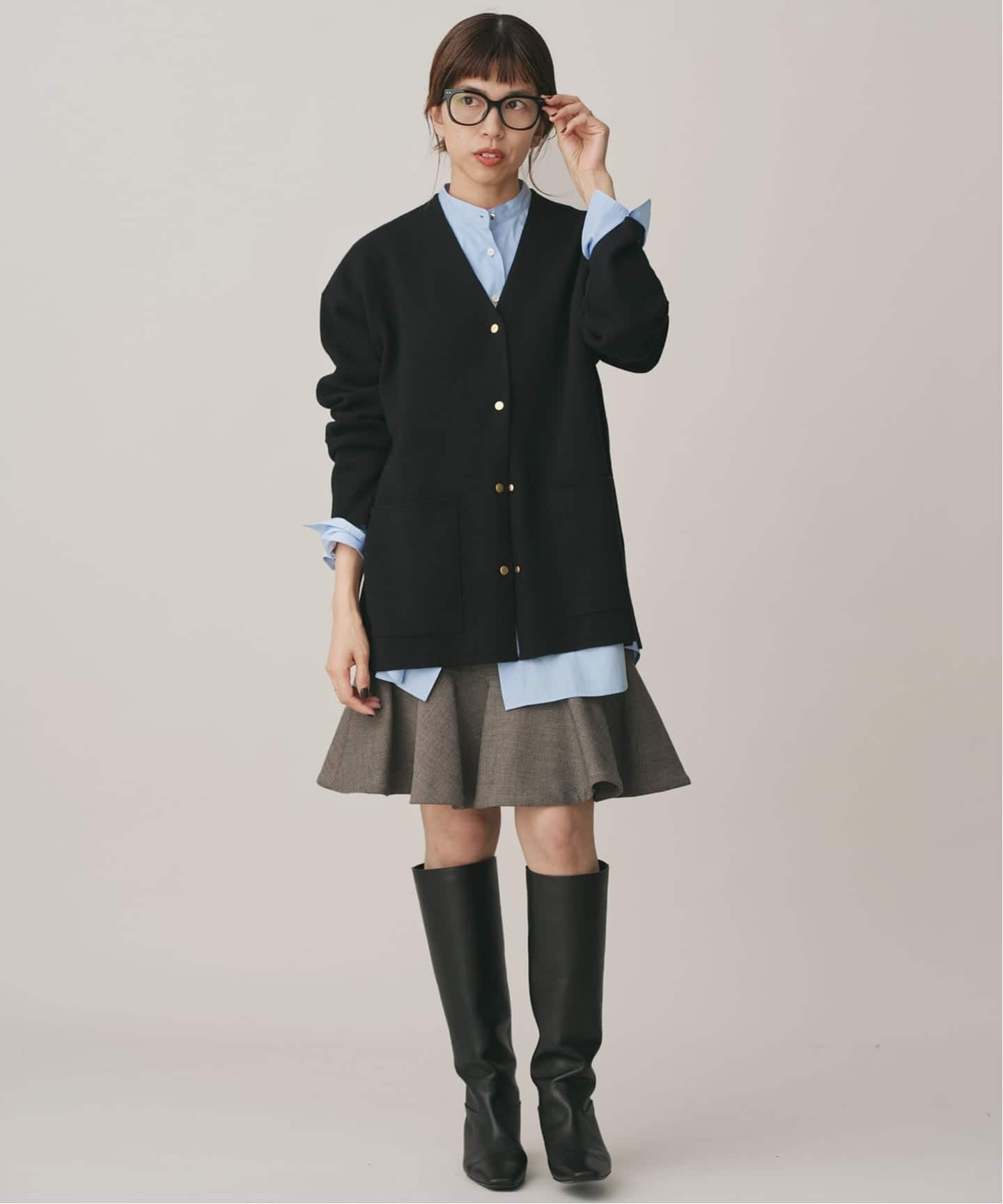 イエナ（IENA）/ツイードダブルクロスフレアミニスカート ツイードダブルクロスフレアミニスカート（ミニスカート）｜IENA