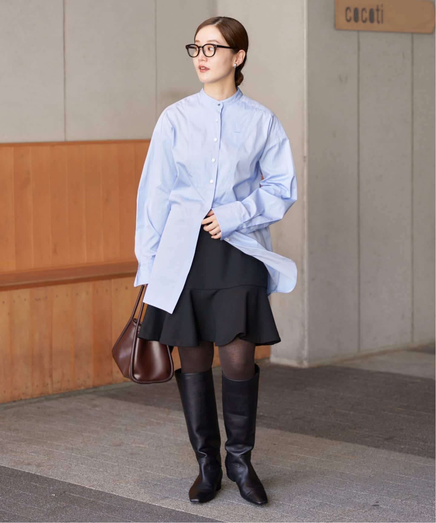 ツイードダブルクロスフレアミニスカート（ミニスカート）｜IENA