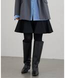 ツイードダブルクロスフレアミニスカート