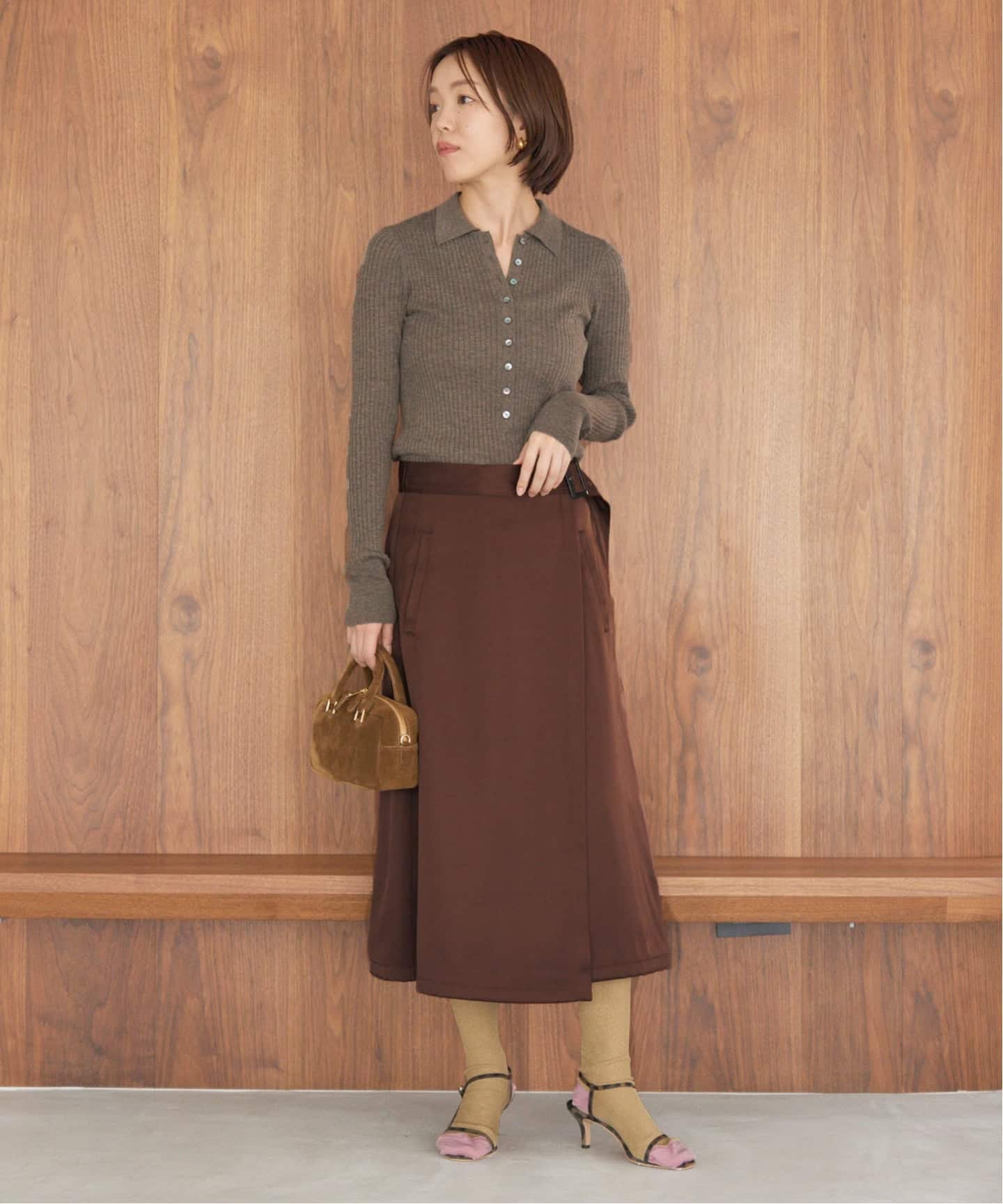 IENA  カラーラップスカート IENA（イエナ）の「タックラップスカート◇（スカート）」 - WEAR