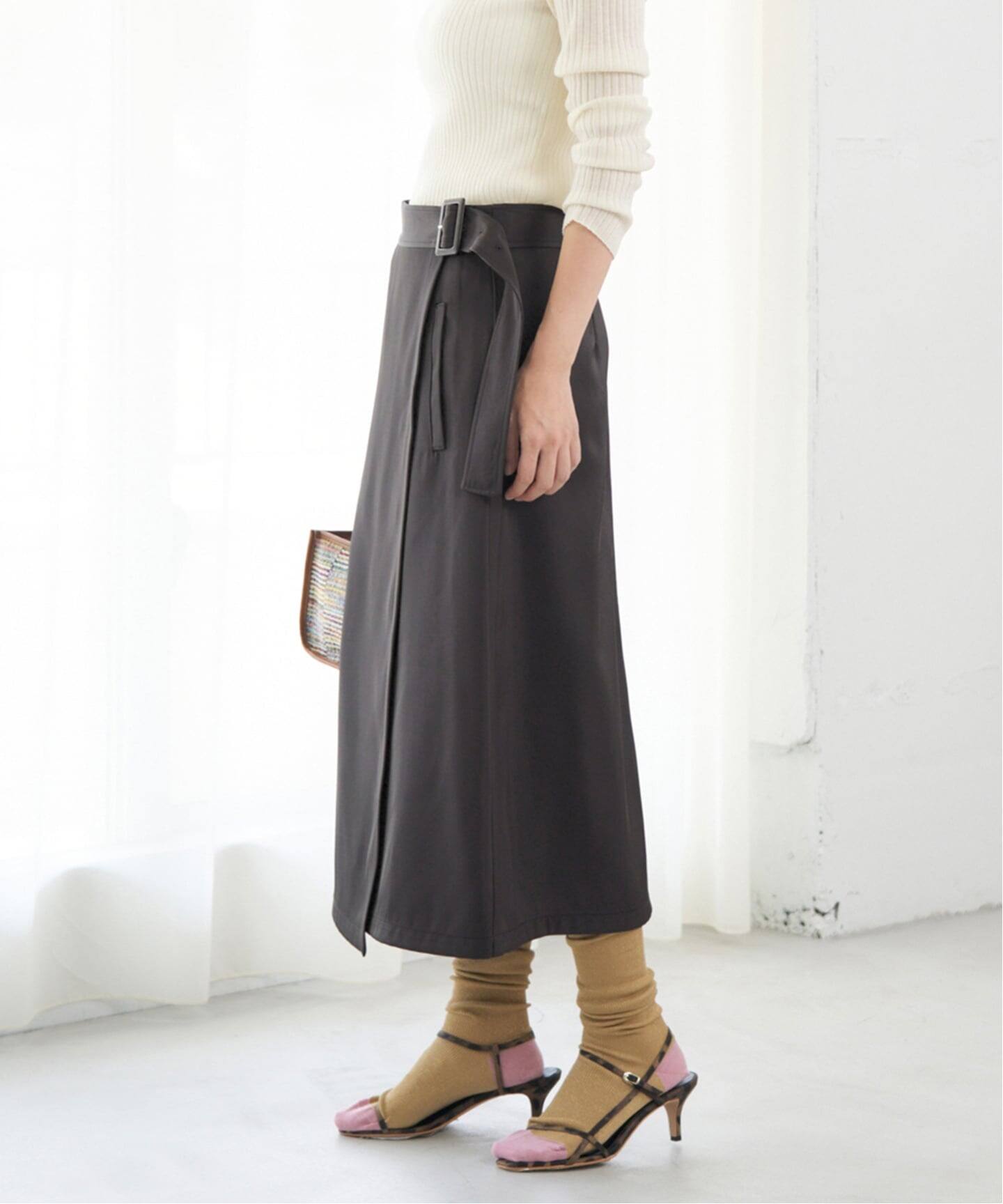 IENA  カラーラップスカート IENA（イエナ）の「タックラップスカート◇（スカート）」 - WEAR
