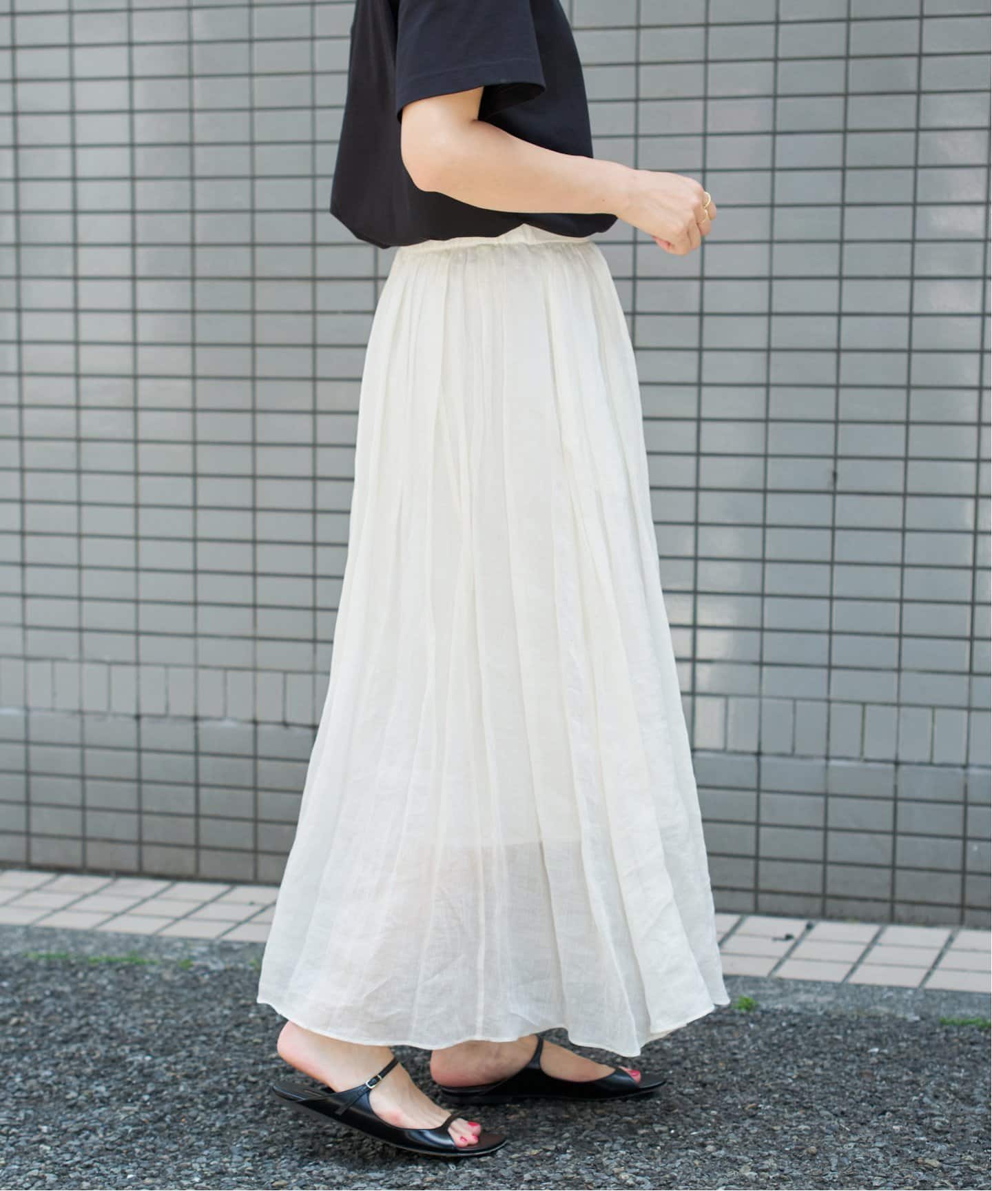 IENA イエナ ラミープリーツスカート ロングスカート フレア ブラウン IENA（イエナ）の「ラミープリーツスカート（スカート）」 - WEAR