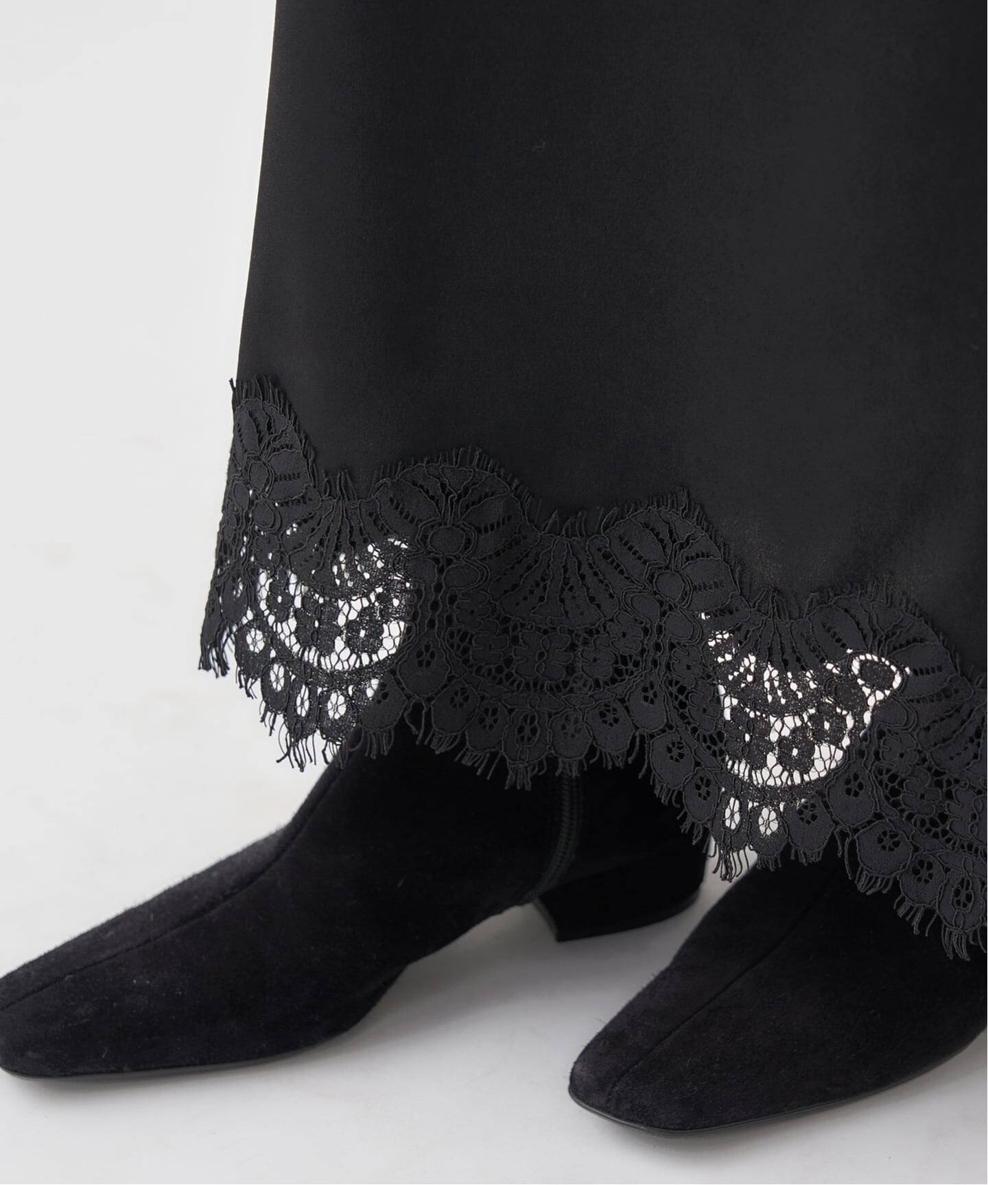 サテンレーススカート（ロング・マキシ丈スカート）｜IENA（イエナ）の