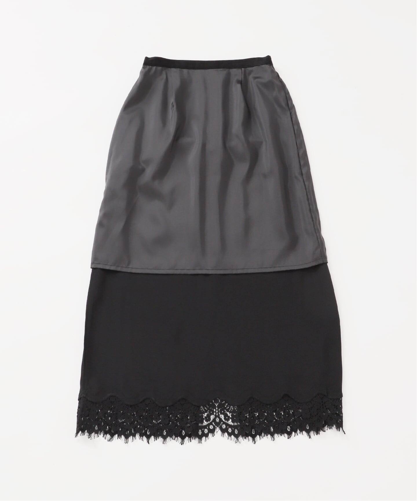 サテンレーススカート（ロング・マキシ丈スカート）｜IENA（イエナ）の