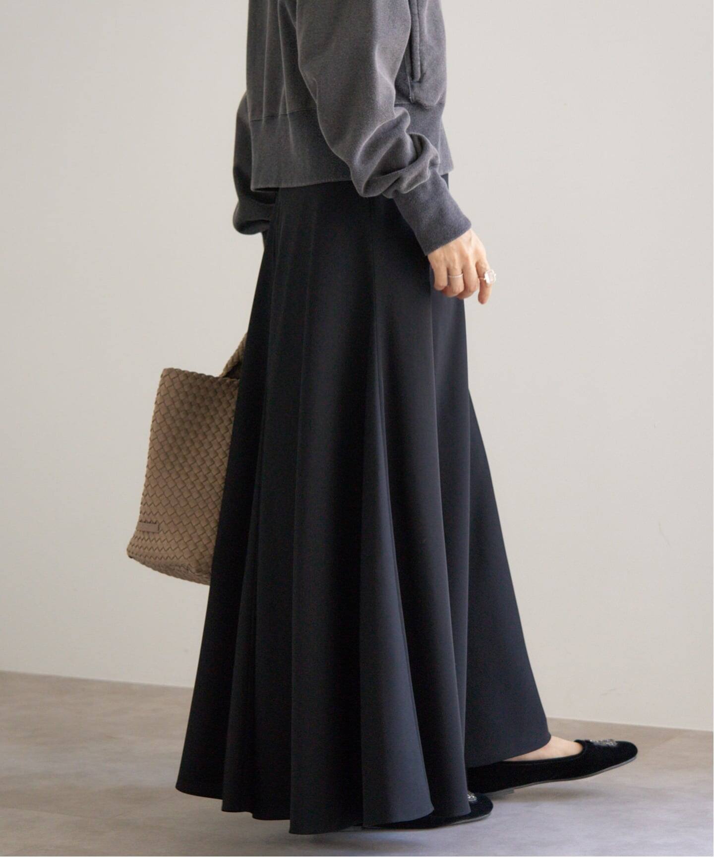 イエナ　フォルムフレアスカート　BLACK　36 IENA（イエナ）の「フォルムフレアスカート◇（スカート）」 - WEAR