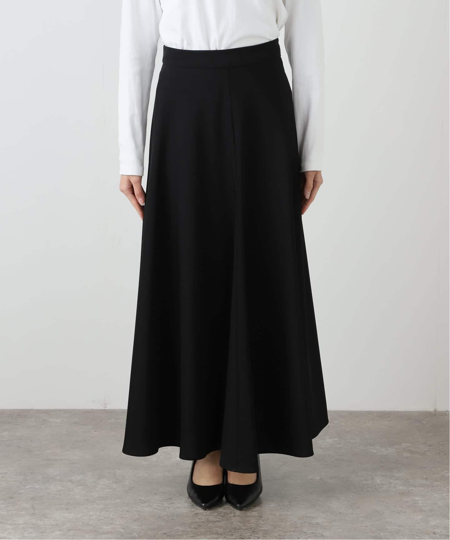 トリアセツイルフレアスカート（ロング・マキシ丈スカート