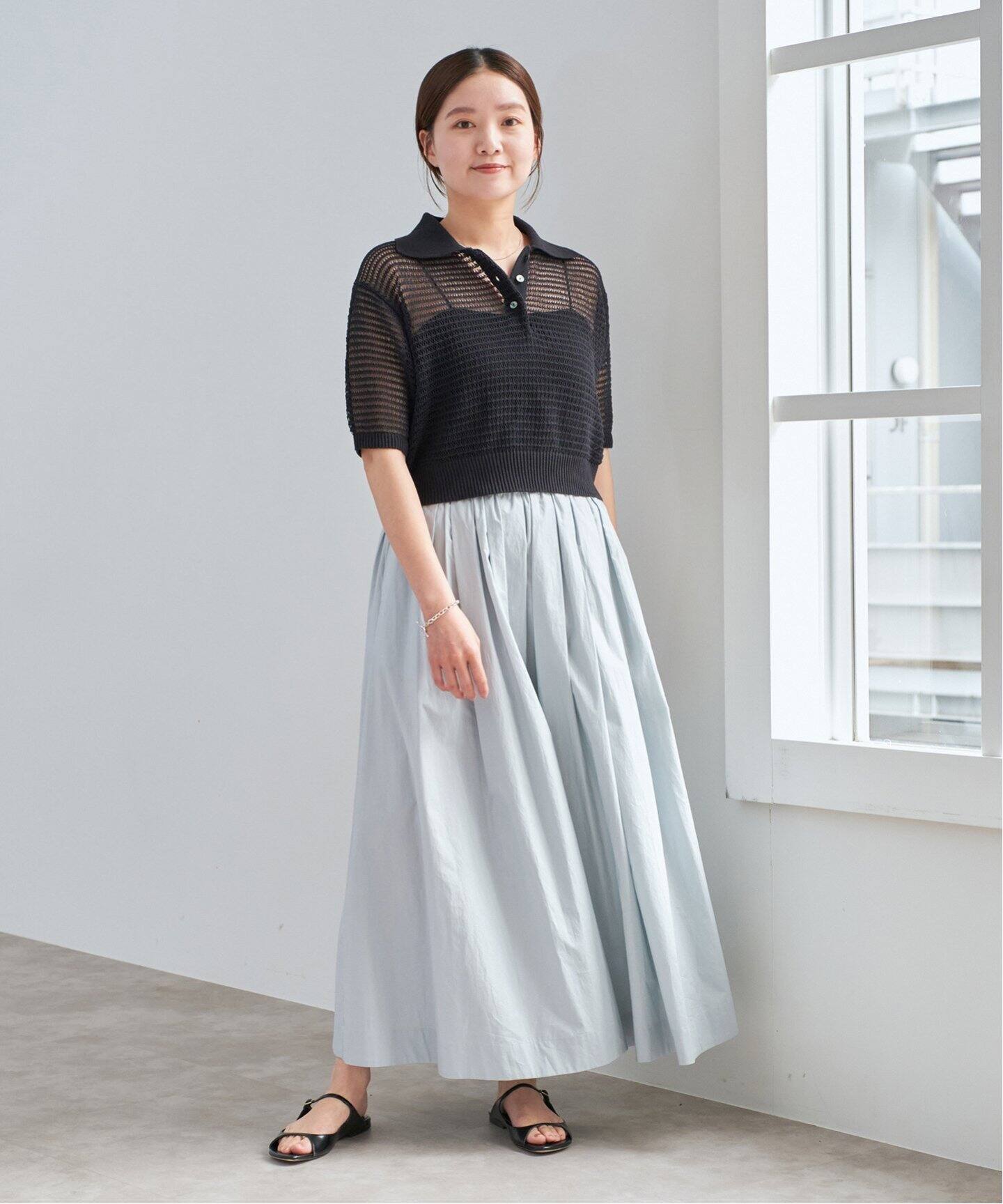 ✩︎⡱IENA タイプライターボリュームスカート✩︎⡱ WEB限定/追加》タイプライター ボリュームスカート（ロング