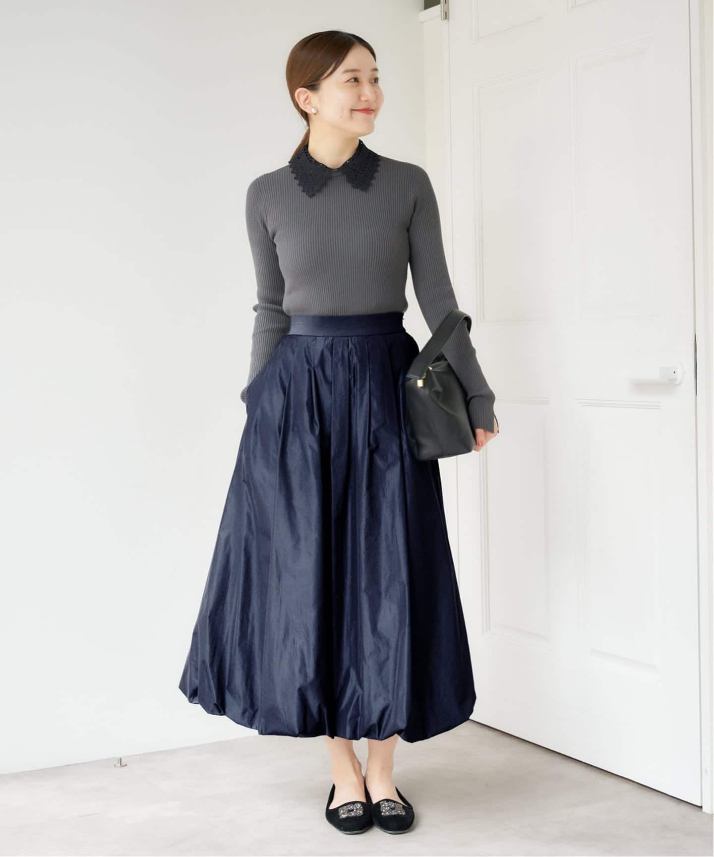 IENA タフタバルーンスカート　36サイズ WEB限定/追加2》タフタバルーンスカート（ロング・マキシ丈スカート