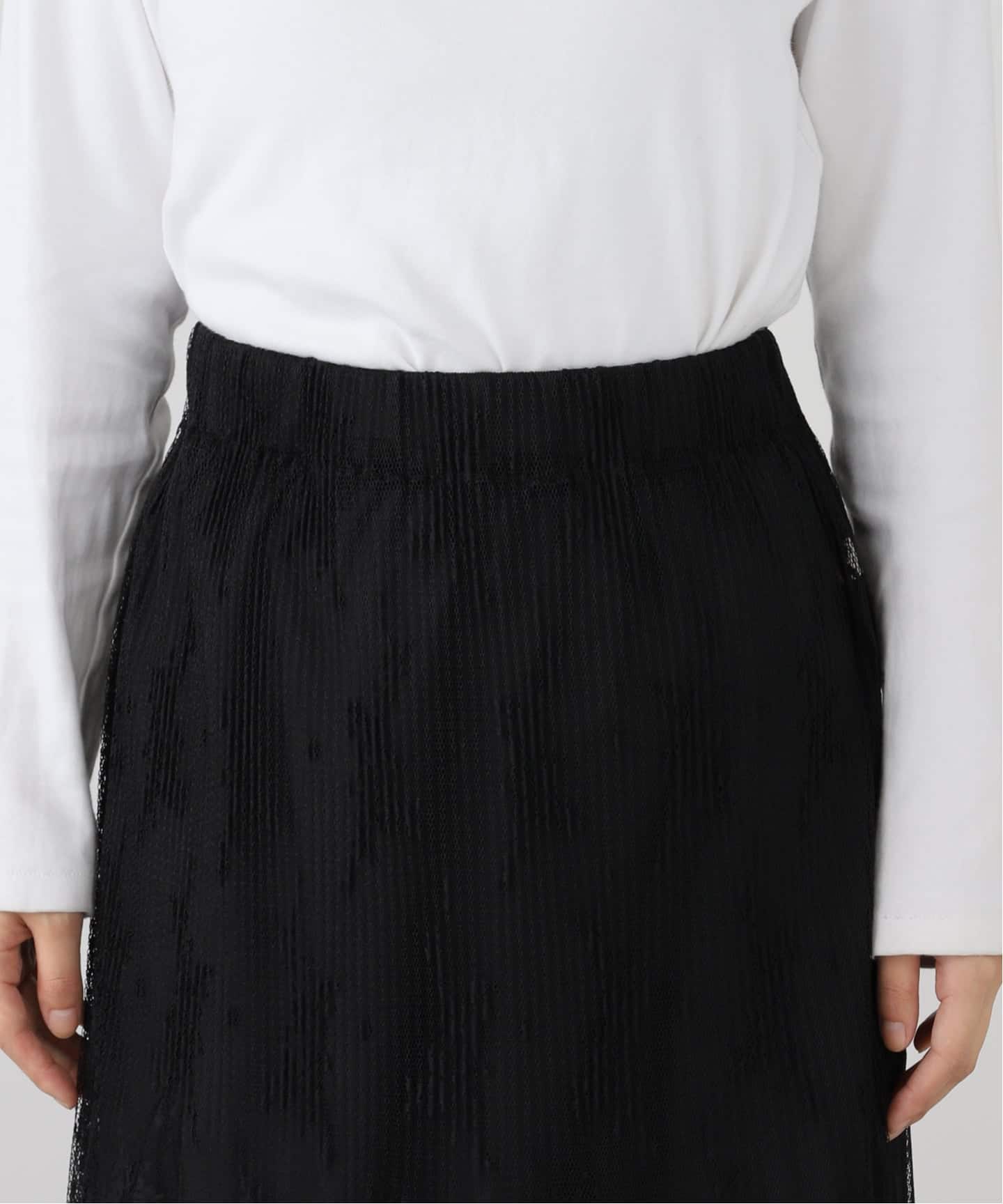 追加予約》トリミングレーススカート（ロング・マキシ丈スカート