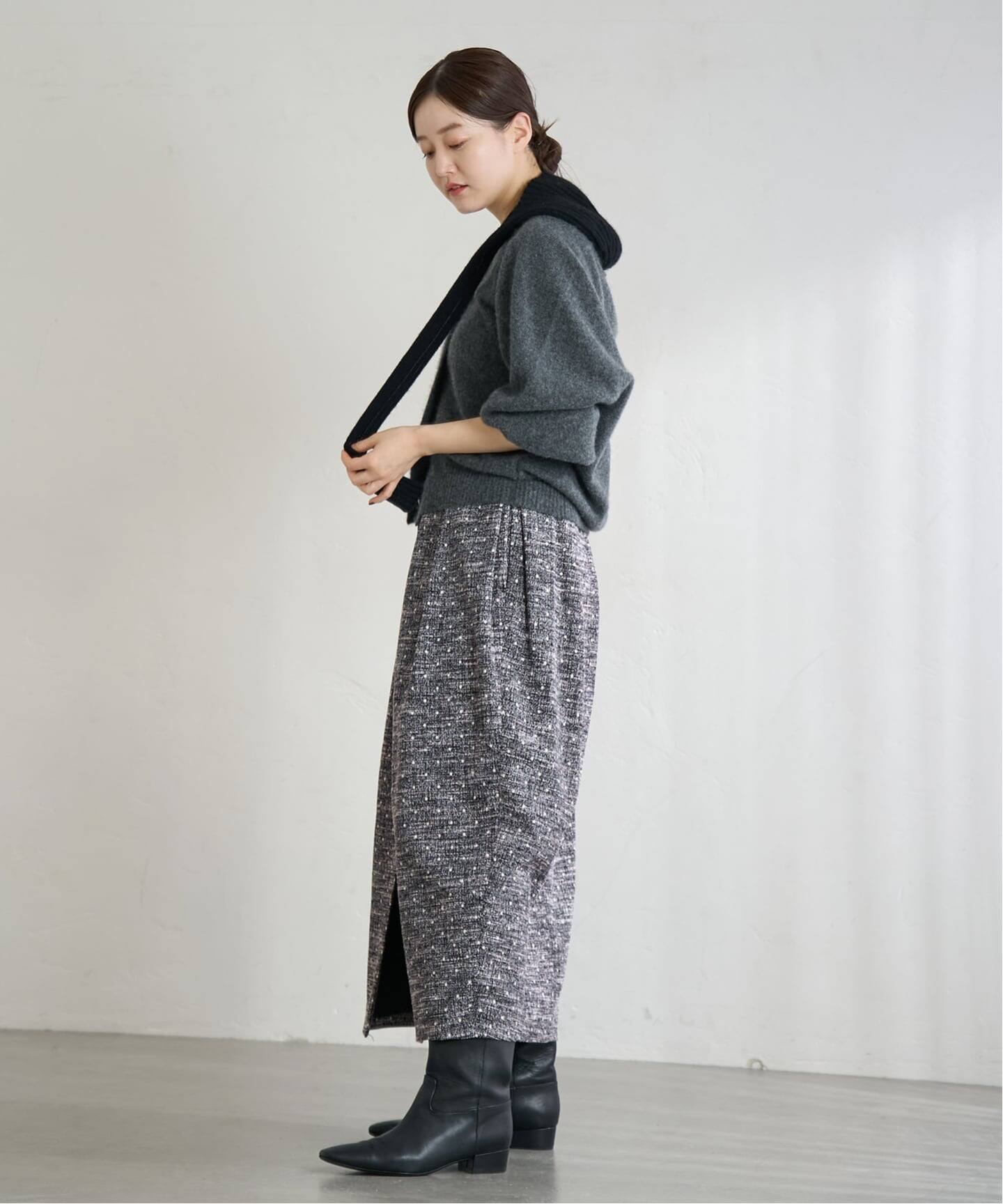 秋冬物☆IENAのドット柄スカート 追加》ドットプリントランダムフレアスカート◇ | イエナ(IENA