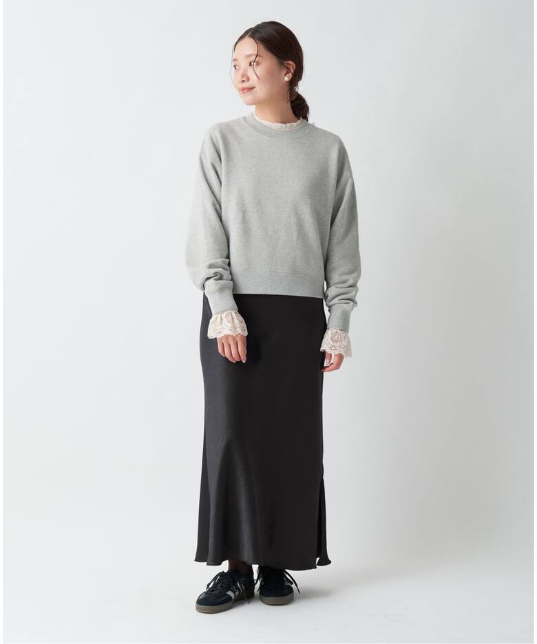 追加10》ダブルサテンスカート（ロング・マキシ丈スカート）｜IENA  