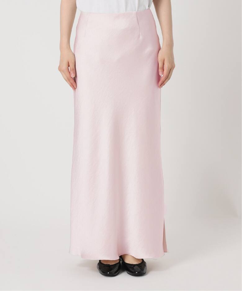 追加10》ダブルサテンスカート（ロング・マキシ丈スカート）｜IENA  
