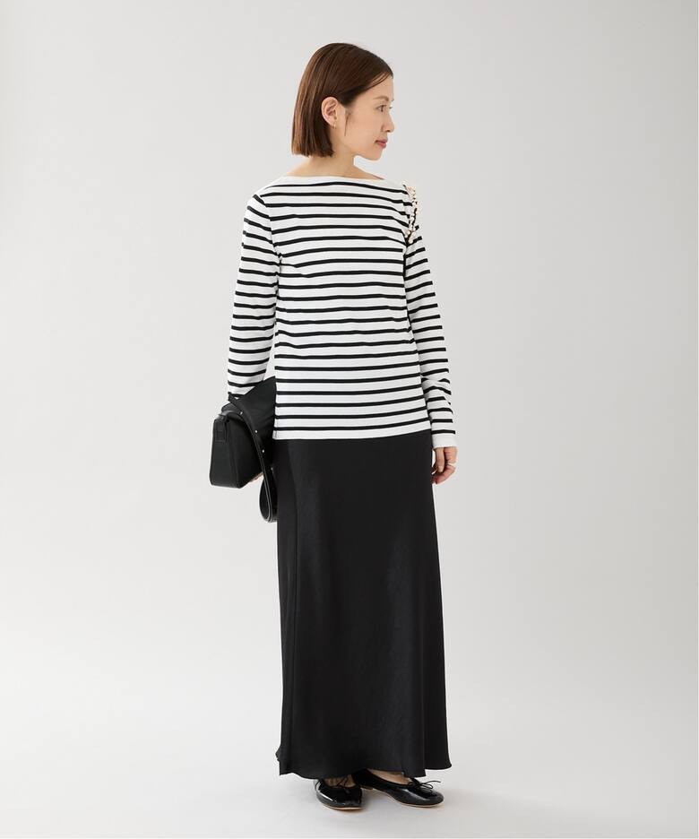 追加11》ダブルサテンスカート（ロング・マキシ丈スカート）｜IENA  