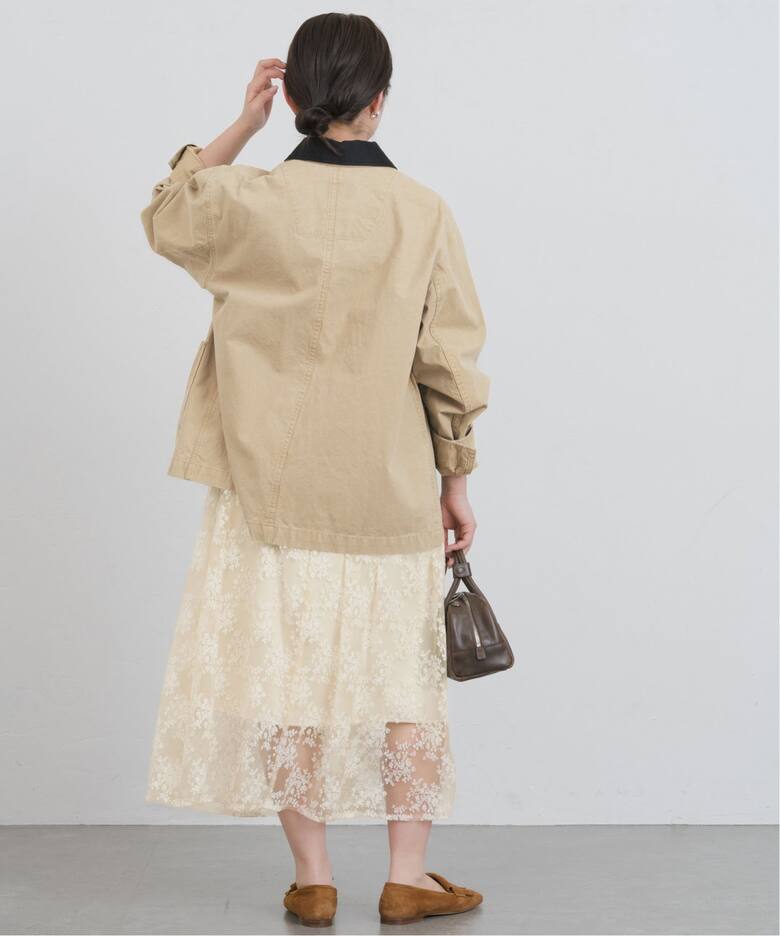 シアーレースギャザースカート（ロング・マキシ丈スカート）｜IENA  